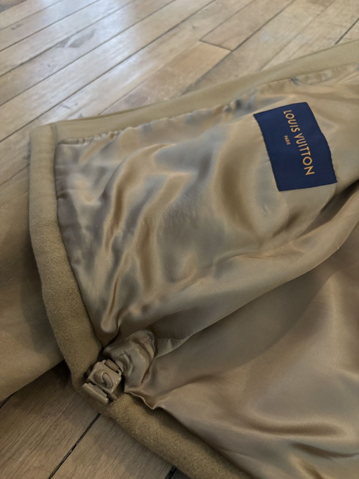 Designer × Louis Vuitton Mixed Material Leather Teddy Blouson Size US L / EU 52-54 / 3 - 6 Thumbnail