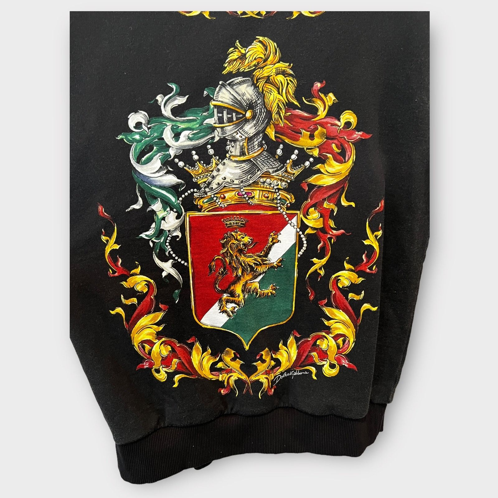 Dolce & Gabbana DOLCE & GABBANA Heraldic Print Sweatshirt Size IT 46/ Small Size US S / EU 44-46 / 1 - 7 Thumbnail