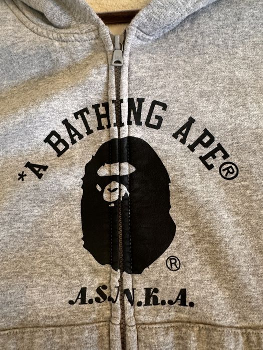 Bape College Full Zip Hoodie Grailed