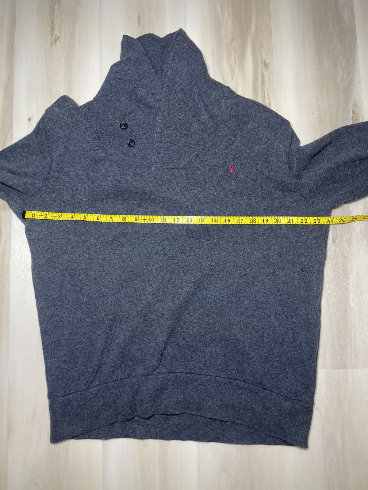 Polo Ralph Lauren Polo Ralph Lauren Men’s Sz L Gray Elbow Patch Shawl Collar Size US L / EU 52-54 / 3 - 6 Thumbnail