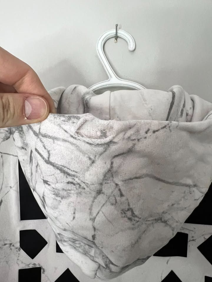 Off-White RARE Off-White Marble Hoodie - Virgil Abloh Size US XS / EU 42 / 0 - 4 Thumbnail