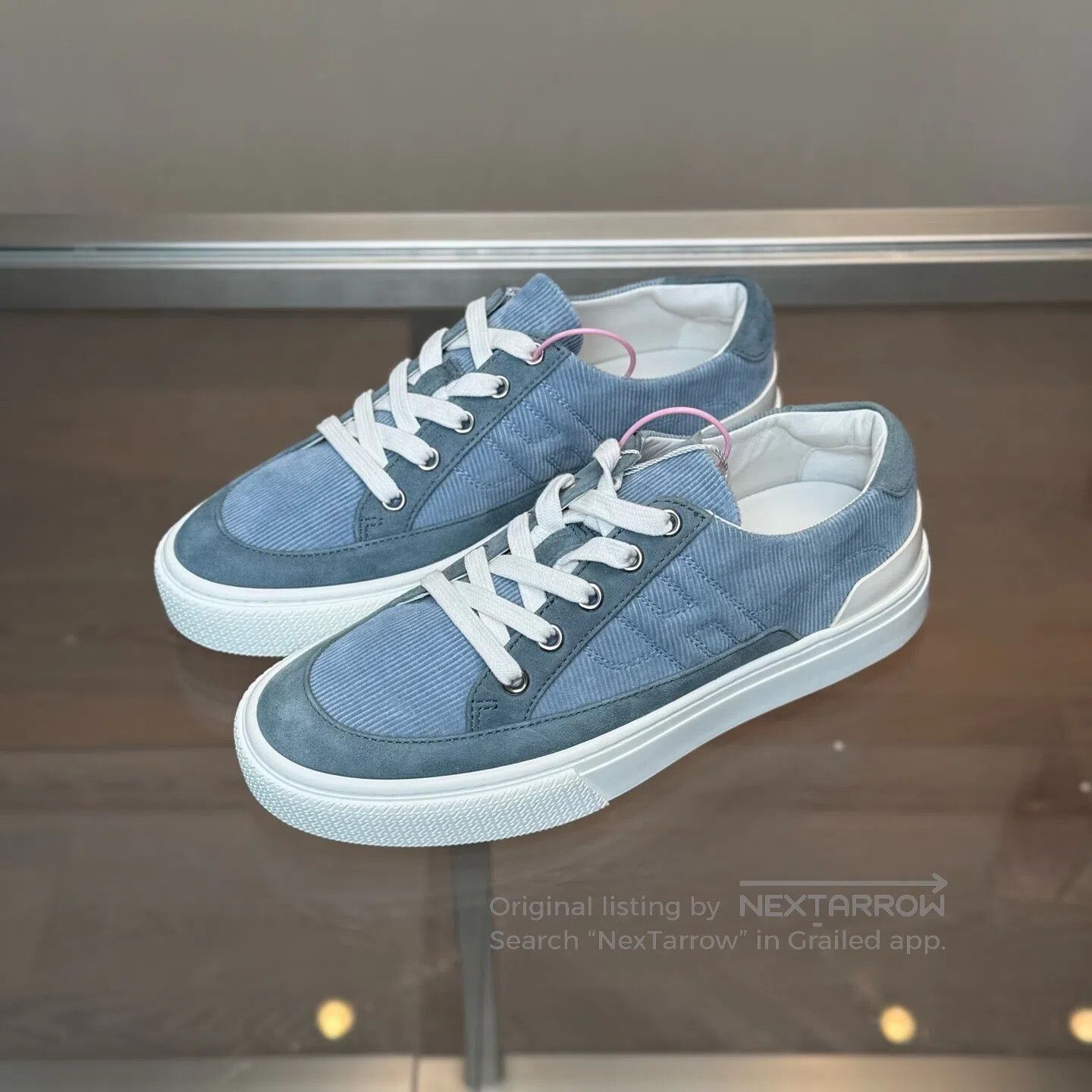 Hermes Hermes Deep Blueboard Shoes with Smog-Resistant Leather Size US 6.5 / IT 36.5 - 1 Thumbnail