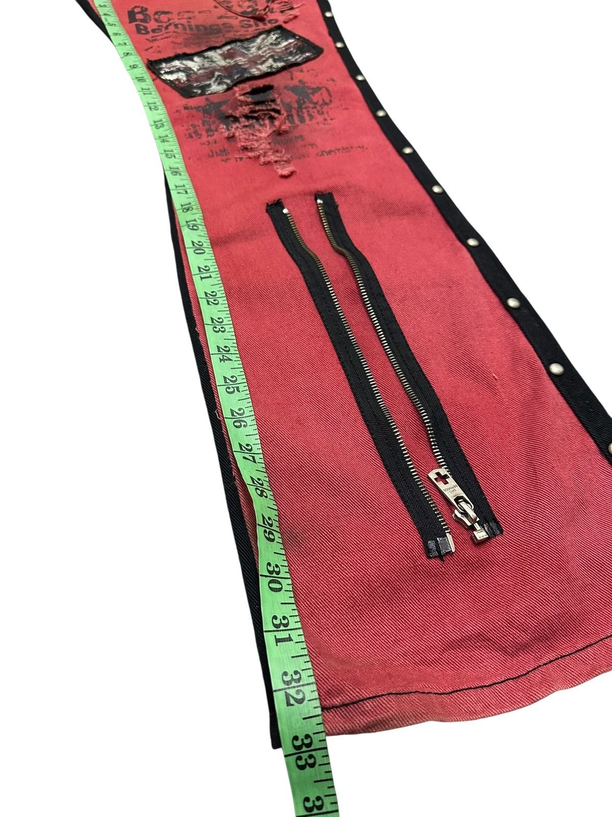 BERNINGS SHO Vintage Berning Sho Flare Original Distressed Punk Design Size US 34 / EU 50 - 14 Thumbnail