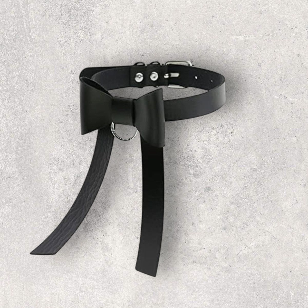 Other Bow PU Leather Choker Size ONE SIZE - 2 Thumbnail