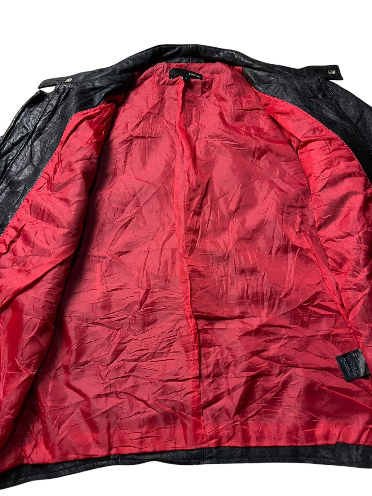 If Six Was Nine RUBIK GENUINE LEATHER LGB STYLE ZIPPED UP JACKET Size US L / EU 52-54 / 3 - 8 Thumbnail