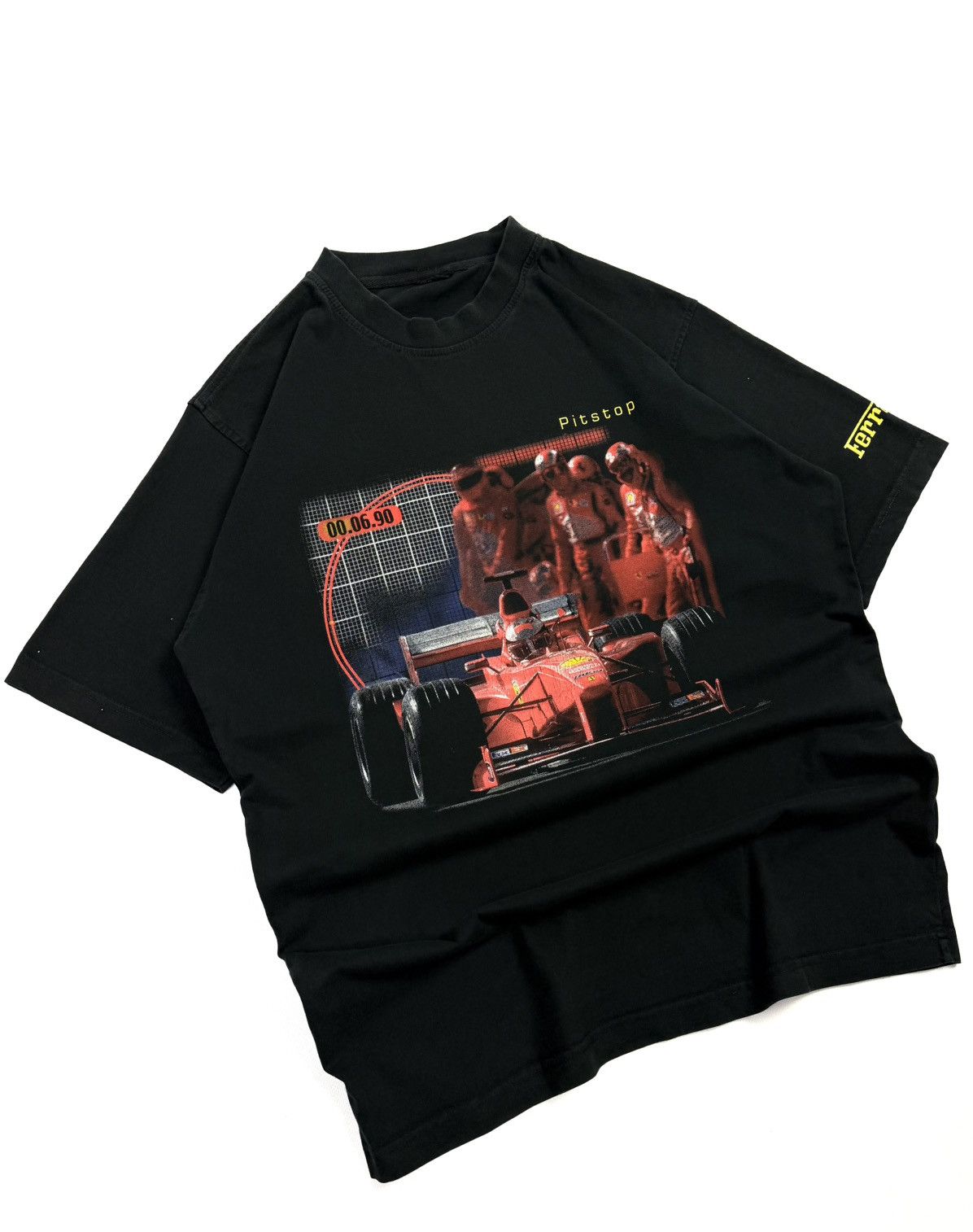 Ferrari 1999 Ferrari F1 Pit Stop Graphic Tee Vintage Racing Rare Y2K Size US M / EU 48-50 / 2 - 2 Thumbnail