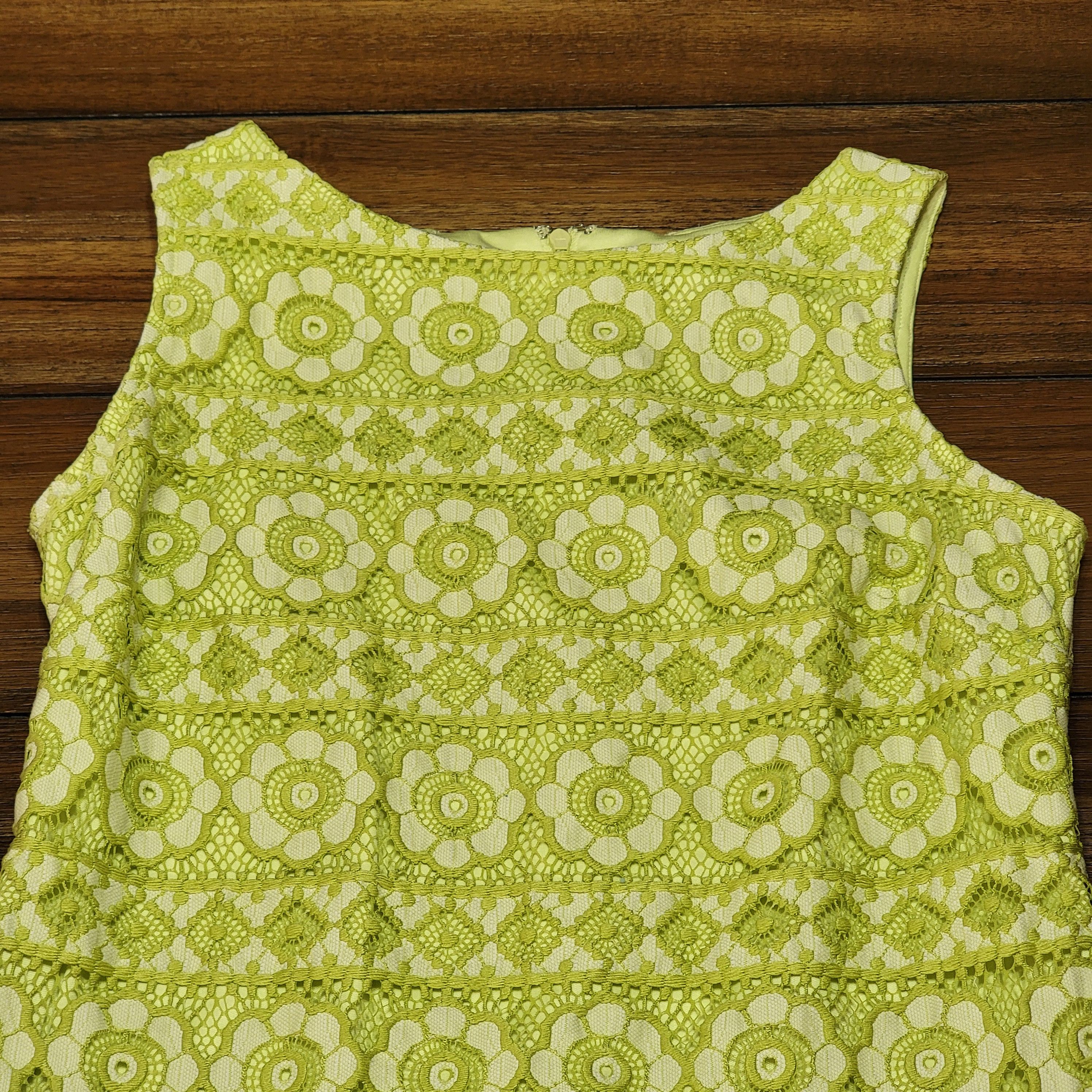 Other Jessica Howard Sleeveless Dress Lace Flowers - Size 4 Petite Size S / US 4 / IT 40 - 2 Thumbnail
