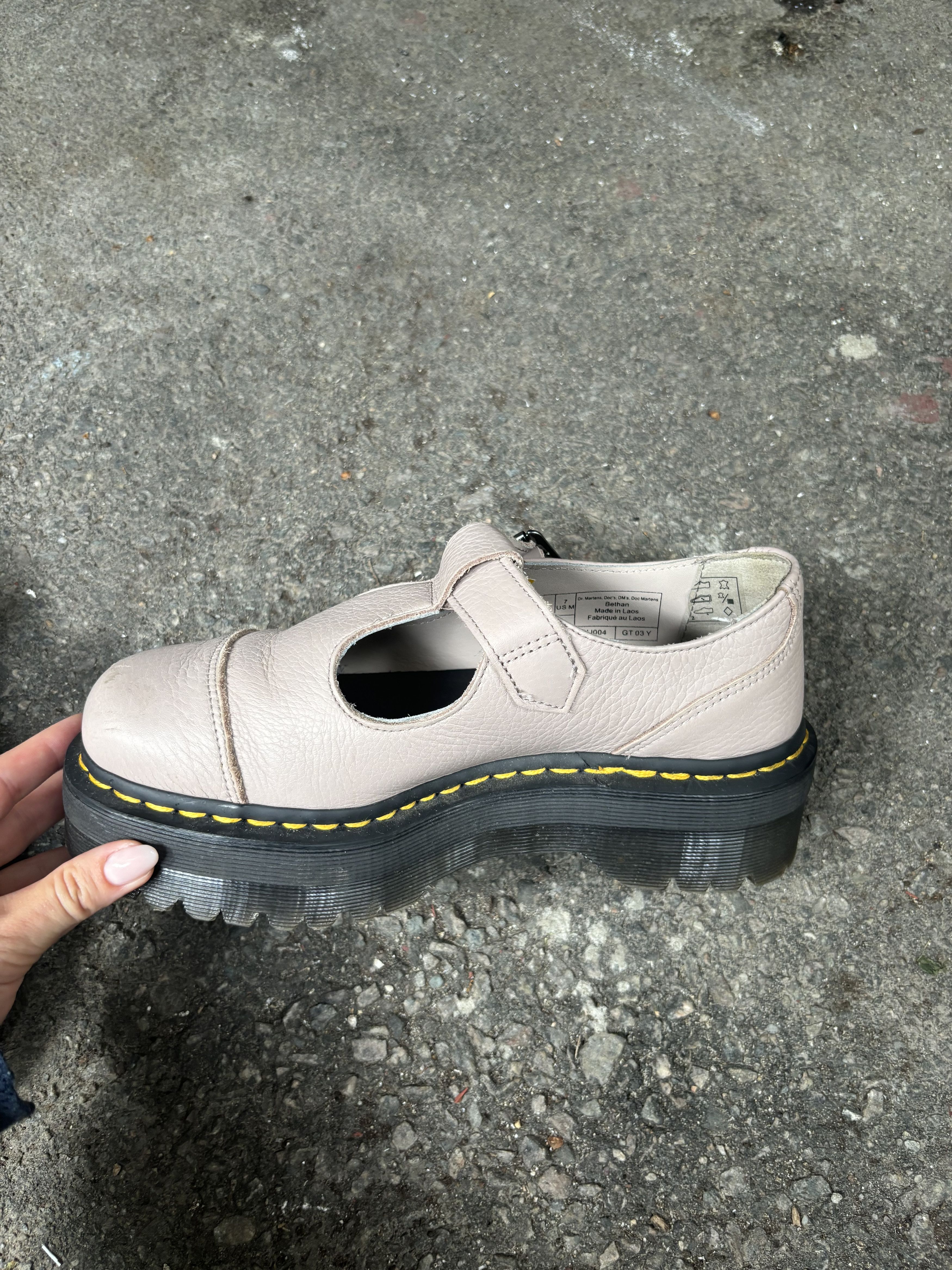 Dr. Martens Dr.Martens Bethan Pisa Leather Platform Mary Janes Size US 8 / IT 38 - 2 Thumbnail