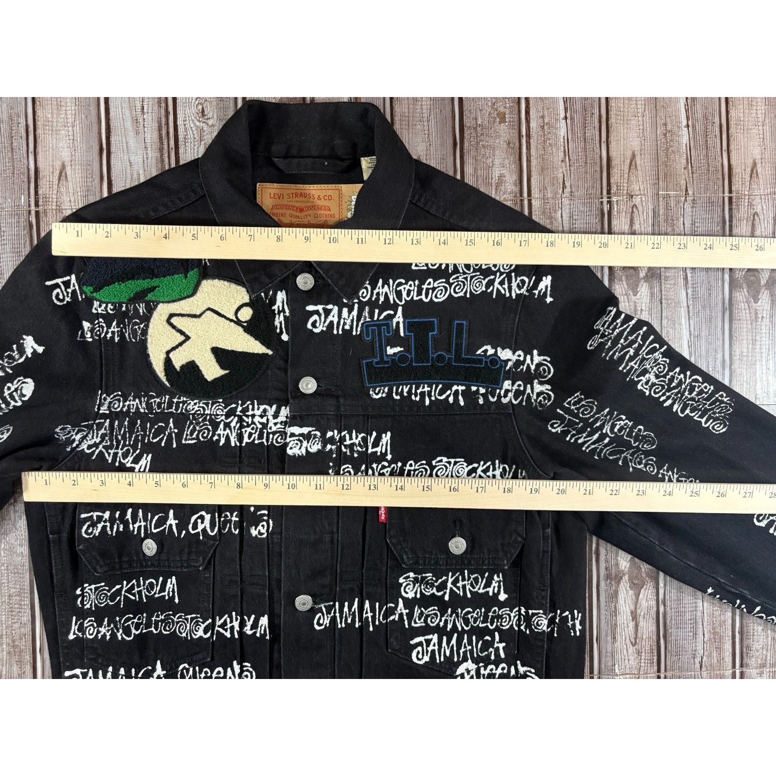 DENIM TEARS Levi's x DENIM TEARS Stussy Our Legacy Paint Patch Jacket sz Size US S / EU 44-46 / 1 - 10 Thumbnail