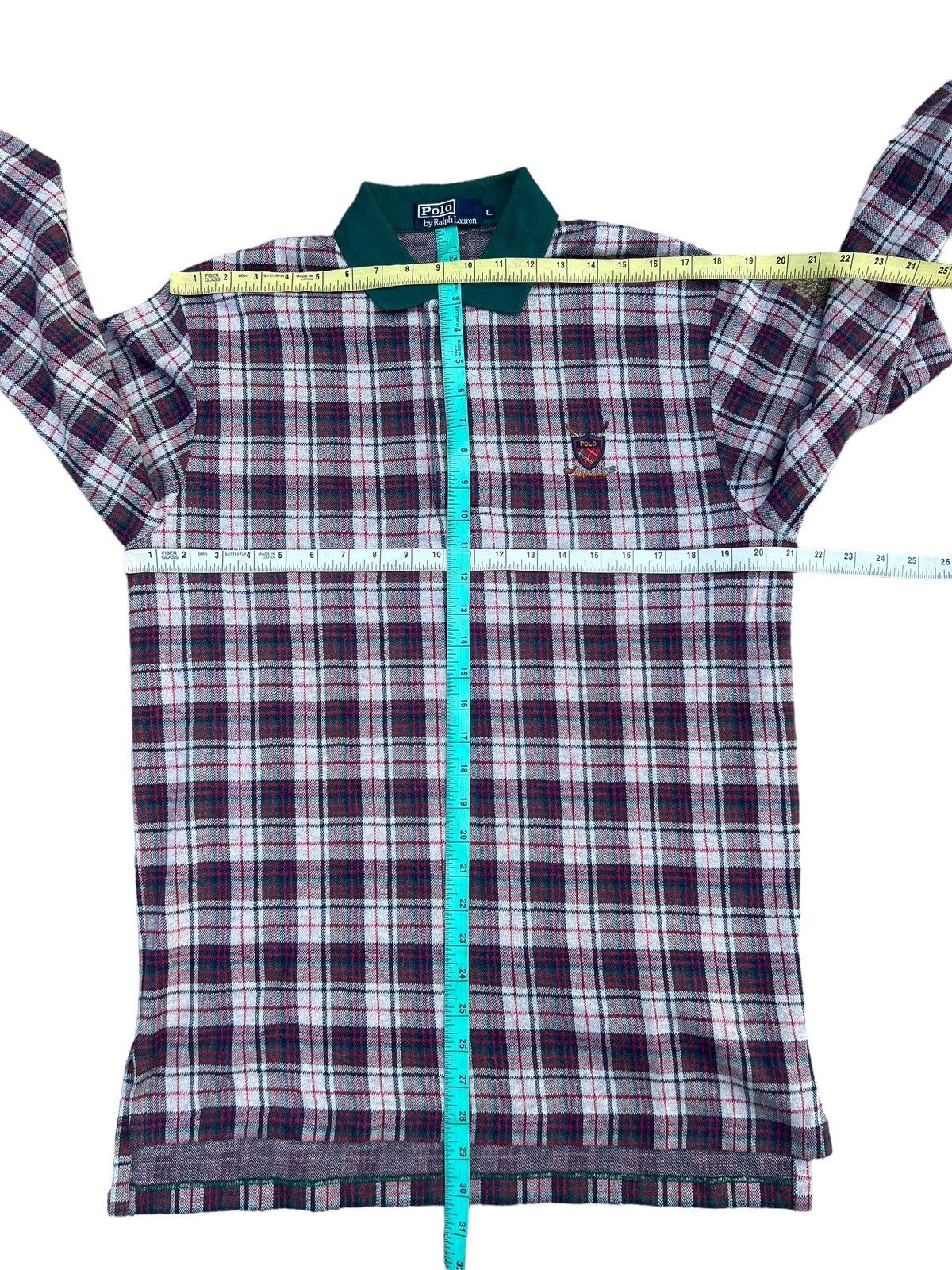 Polo Ralph Lauren Vintage 90s Polo Ralph Lauren Checkered Polo Shirt Size US L / EU 52-54 / 3 - 2 Thumbnail