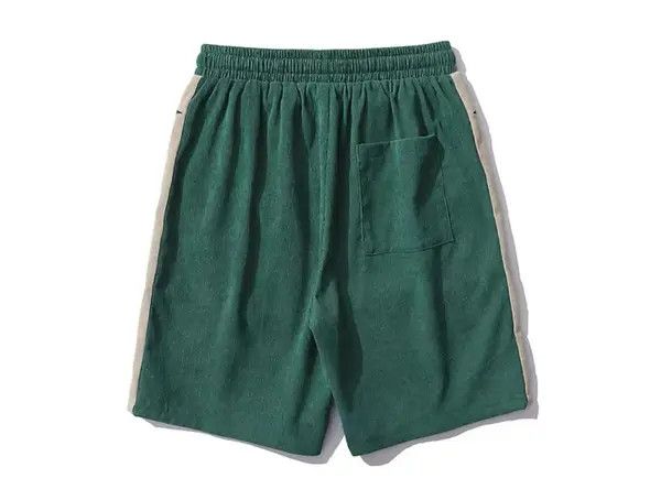 VIBE Retro distressed corduroy heavily embroidered shorts Size US 32 / EU 48 - 6 Thumbnail