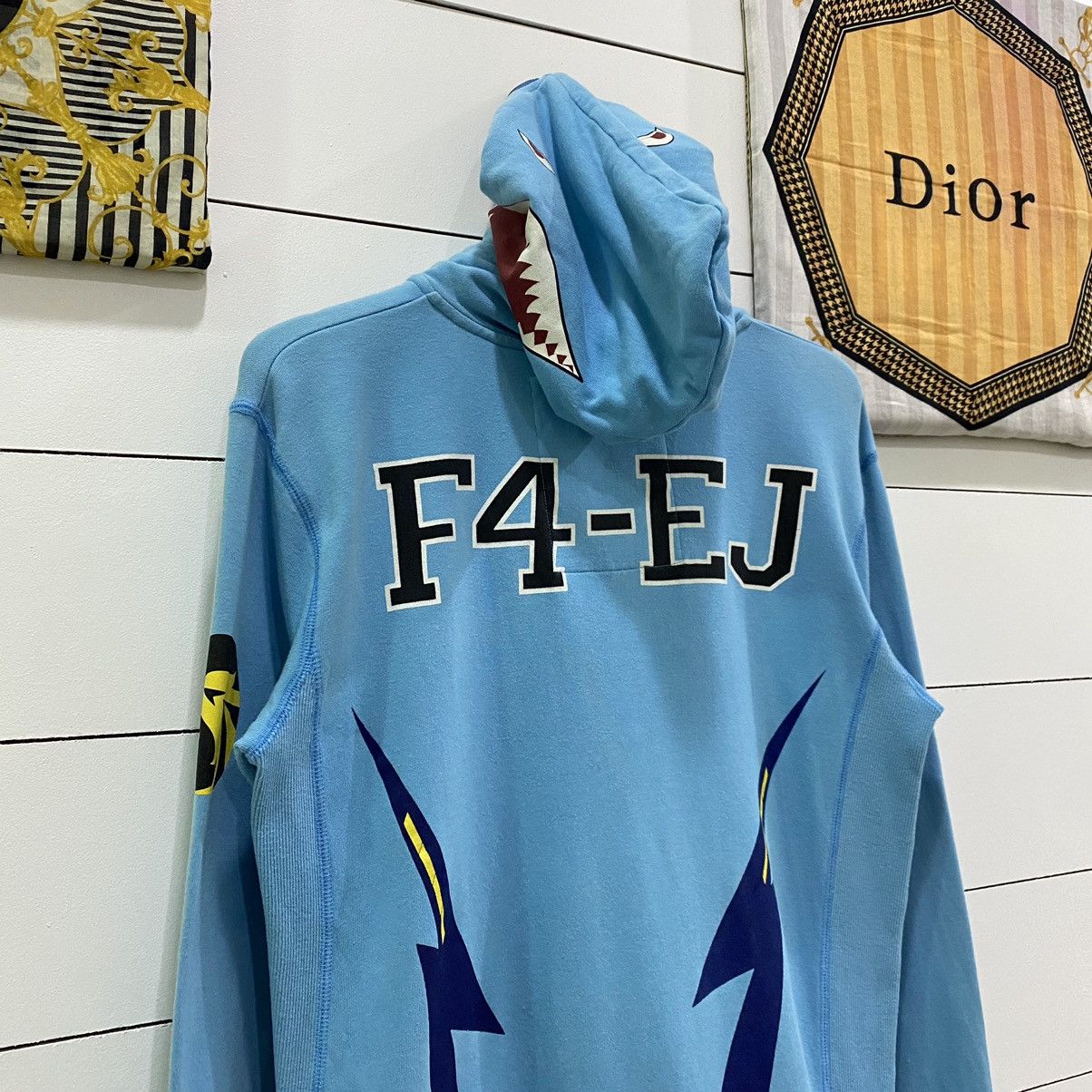 Japanese Brand PPFM Shark Full Zipper Hoodie Bape Style Size US L / EU 52-54 / 3 - 3 Thumbnail