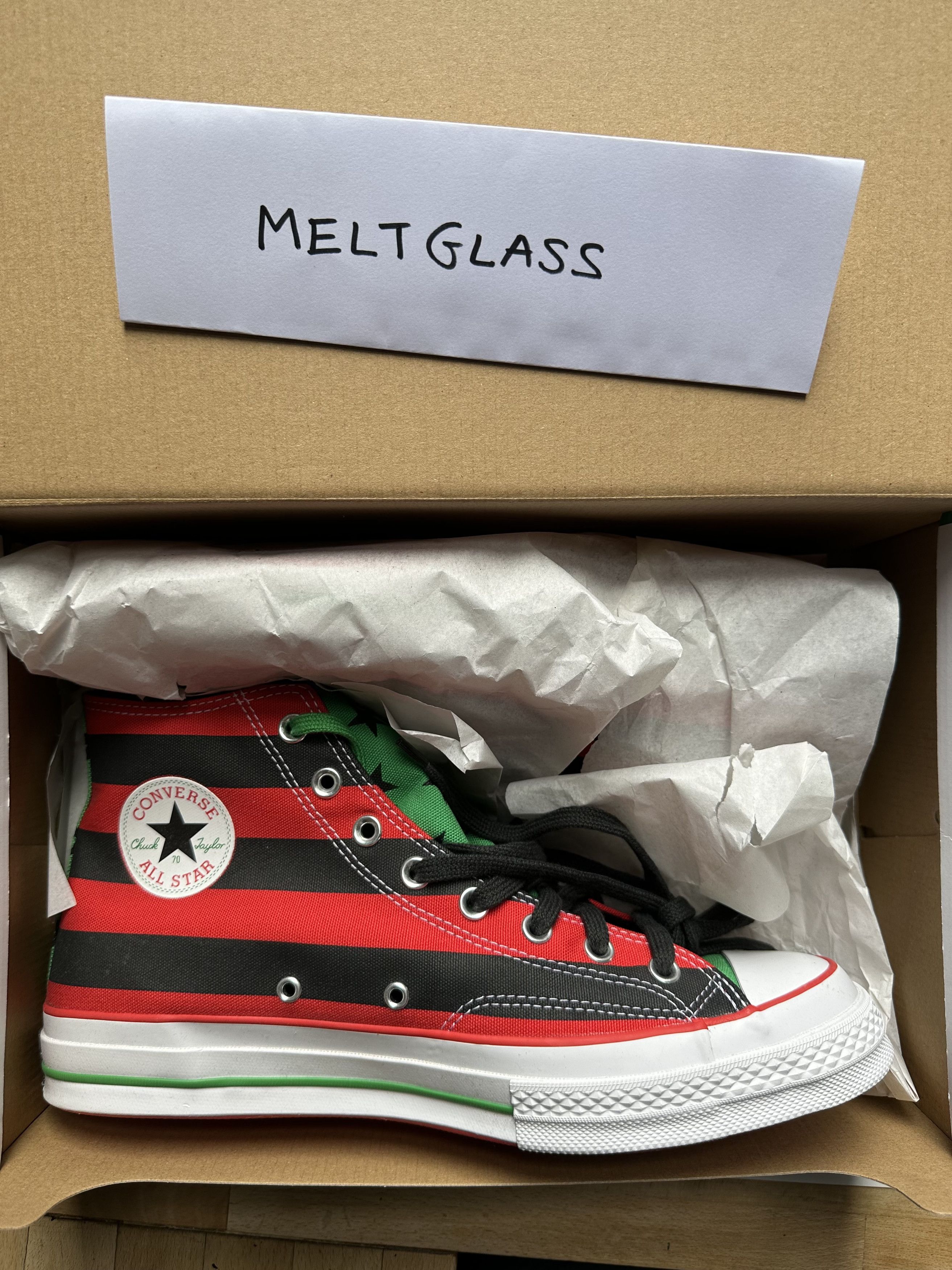 Converse × DENIM TEARS Denim Tears x Converse x David Hammons 70 HI sneakers Size US 11.5 / EU 44-45 - 1 Thumbnail