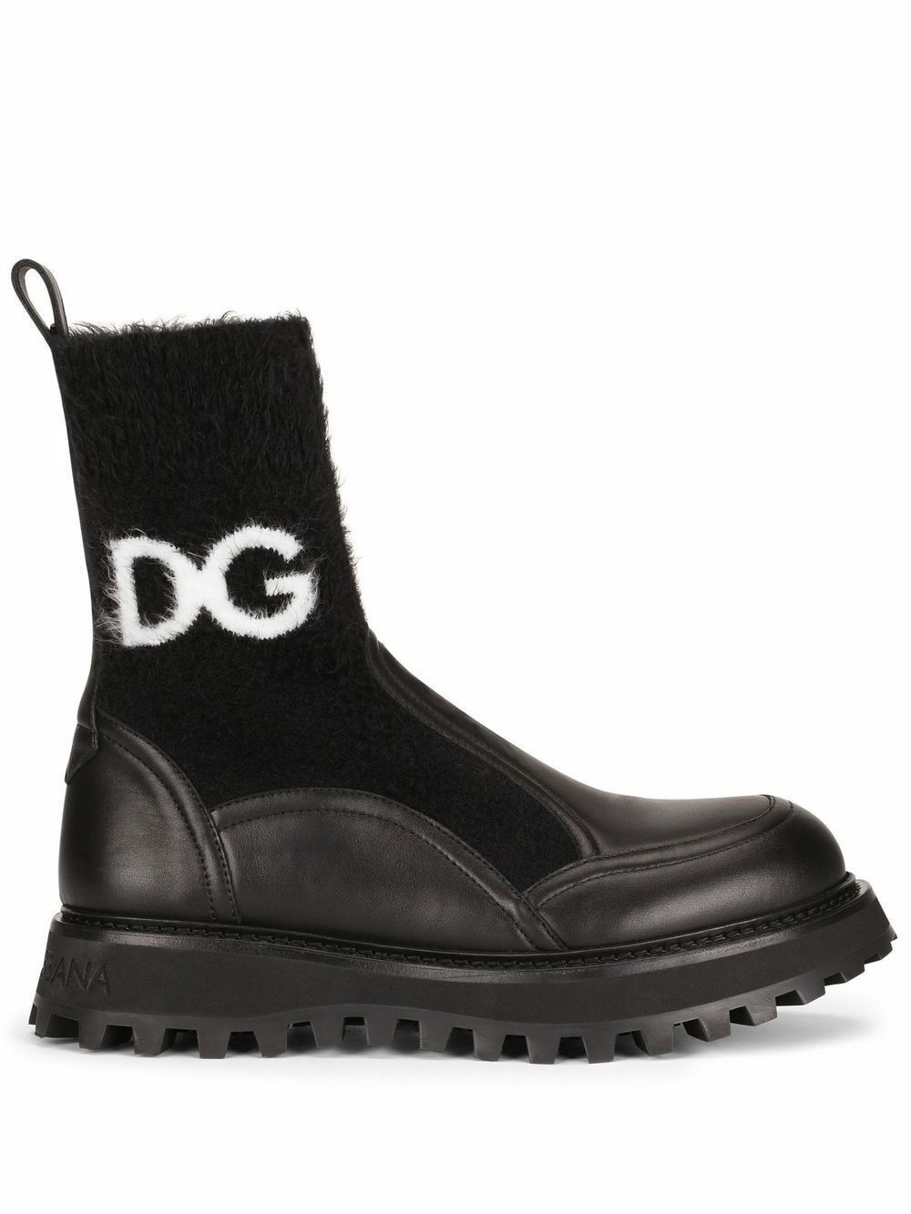 Dolce & Gabbana o1y0825 Logo Ankle Boots in Black Size US 4 / IT 34 - 1 Thumbnail