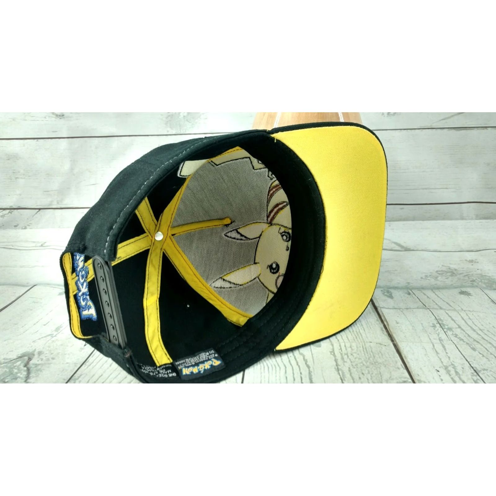 Nintendo Pikachu Pokemon Snapback Cap 2015 Nintendo Black Yellow Hat Men Adjustable Baseball Cap Buttoned/Snapback Cap Size ONE SIZE - 7 Thumbnail