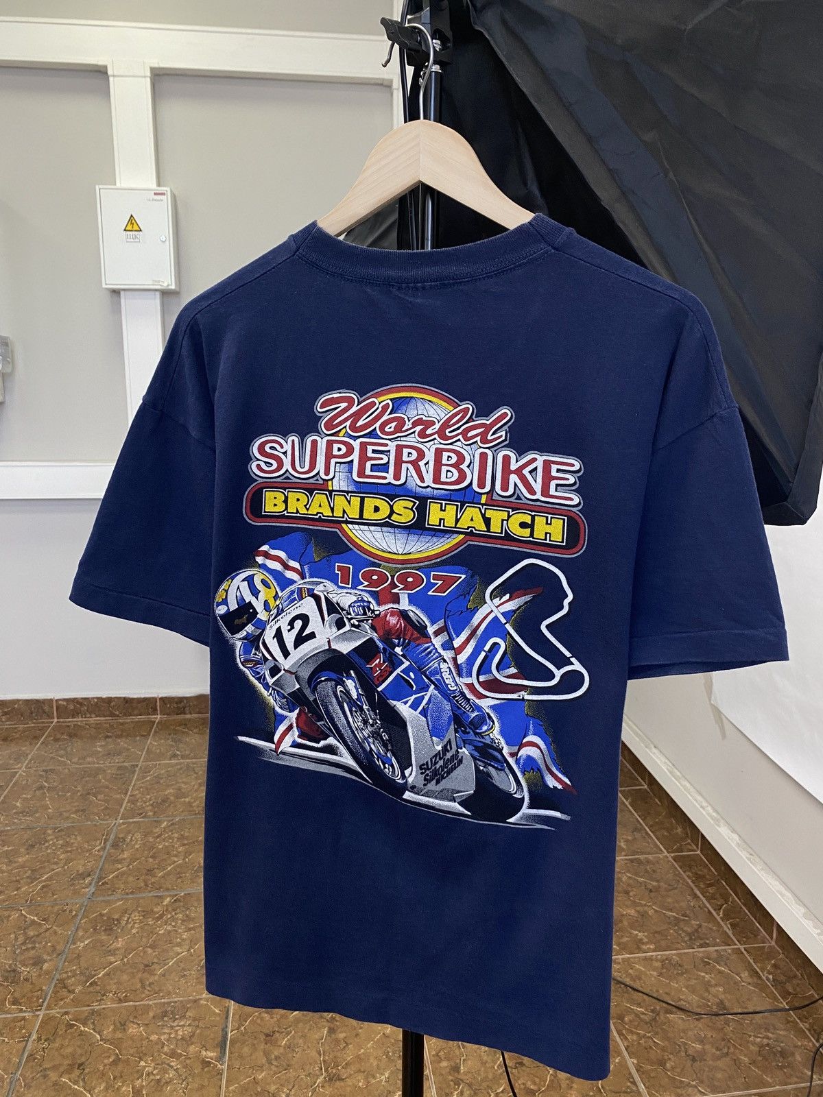 Vintage Vintage 1997 Suzuki World Super Bike Brands Hatch Suzuki Size US L / EU 52-54 / 3 - 1 Thumbnail