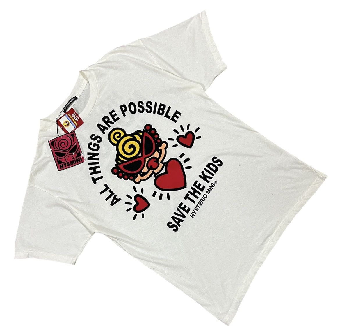 Hysteric Glamour Hysteric mini t shirt save the kids Size US S / EU 44-46 / 1 - 3 Thumbnail