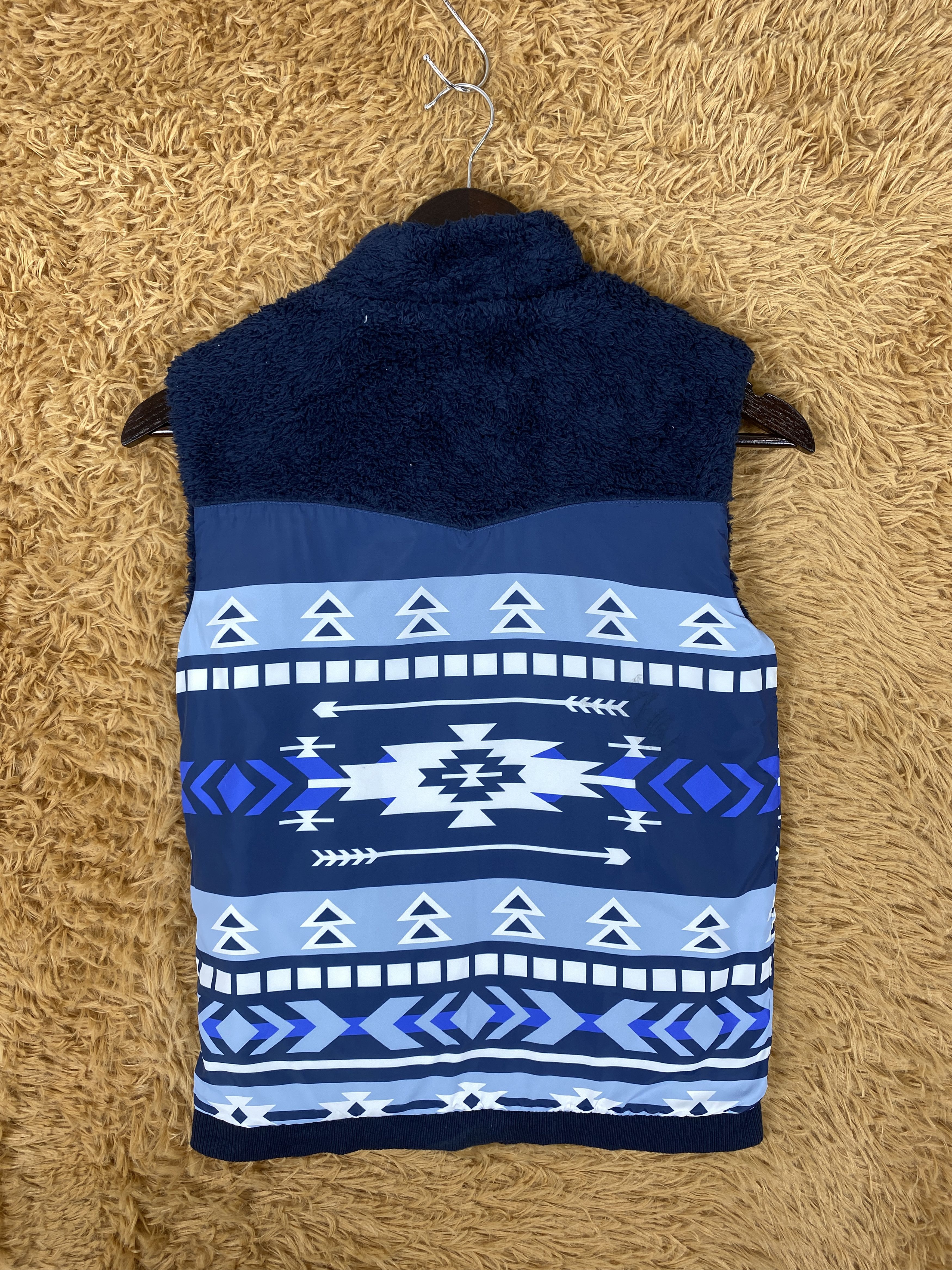Native Vintage Ocean Pacific Reversible Fleece Vest Size US S / EU 44-46 / 1 - 5 Thumbnail