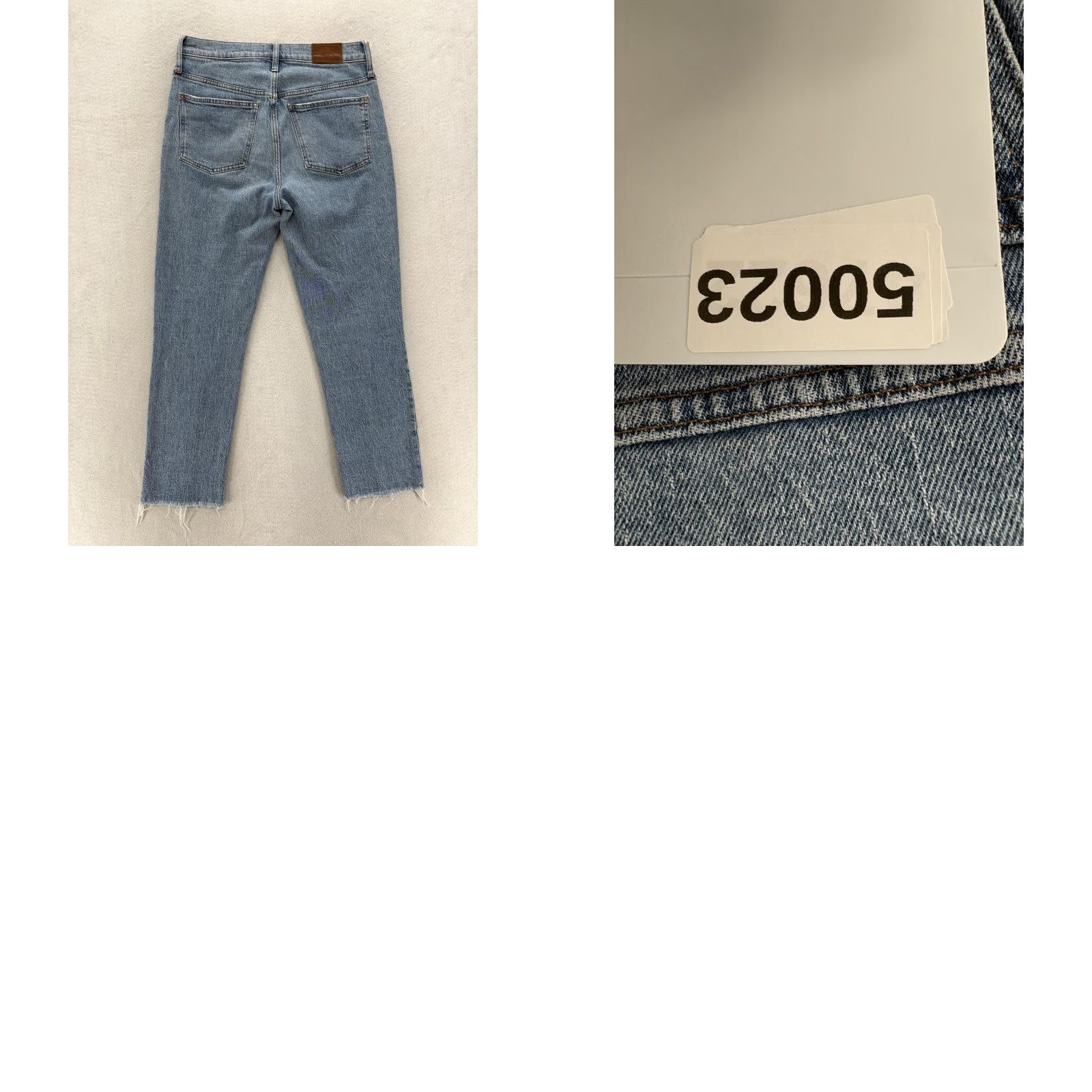 Madewell Madewell Jeans Womens 29 Blue Medium Wash High Rise Cropped Slim 5-Pocket Denim Cotton Spandex Zip Fabric Size 29" - 9 Thumbnail