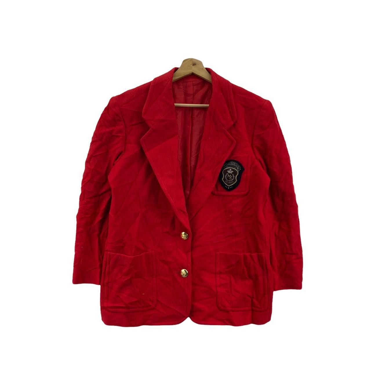 Vintage Vtg 90’ MINRIEGRACE JAPAN DESIGNER 2 Button Red Blazer Size M / US 6-8 / IT 42-44 - 1 Thumbnail