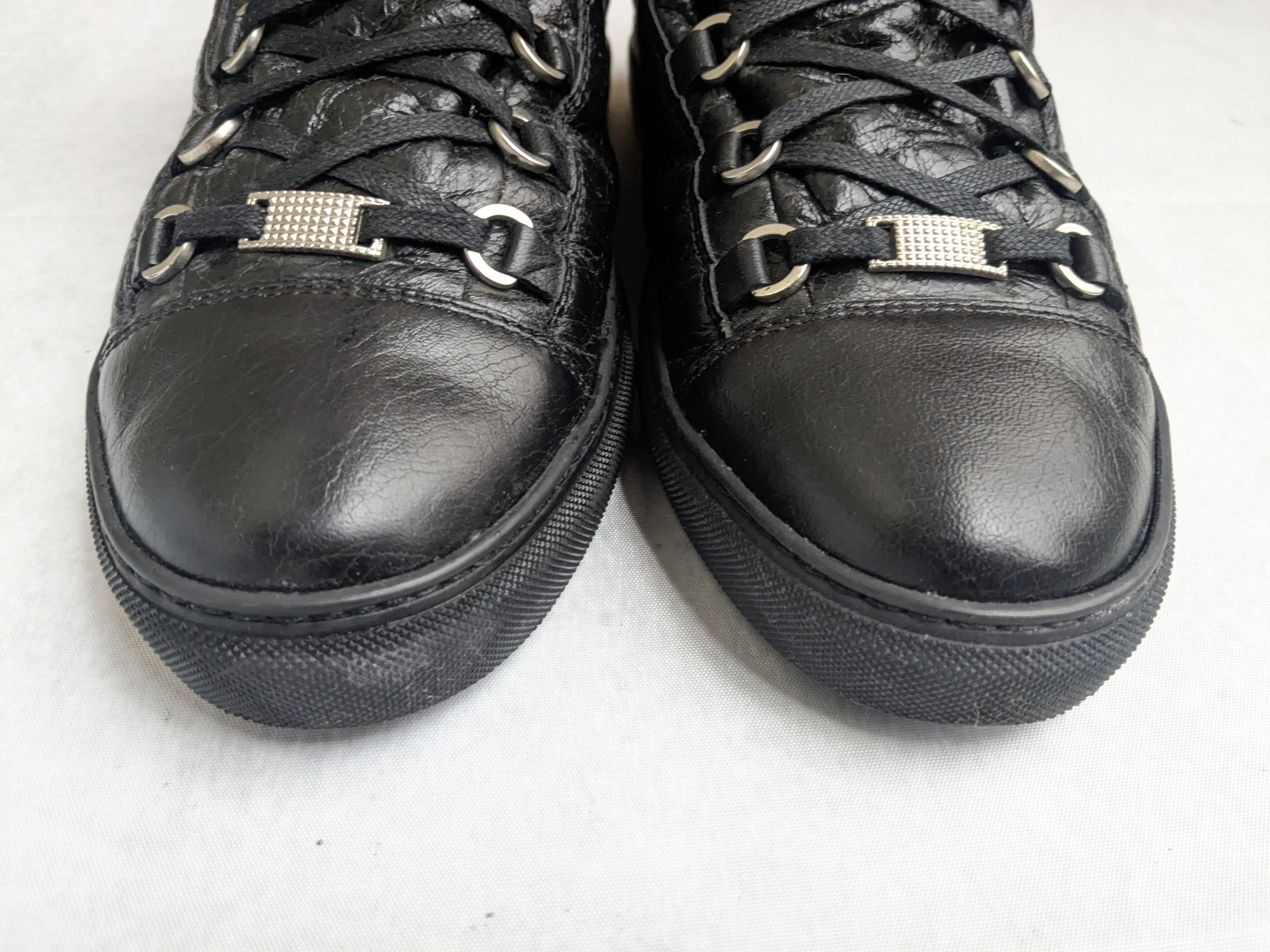 Balenciaga Balenciaga Arena Sneakers Black High Tops 11 Leather Size US 11 / EU 44 - 3 Thumbnail