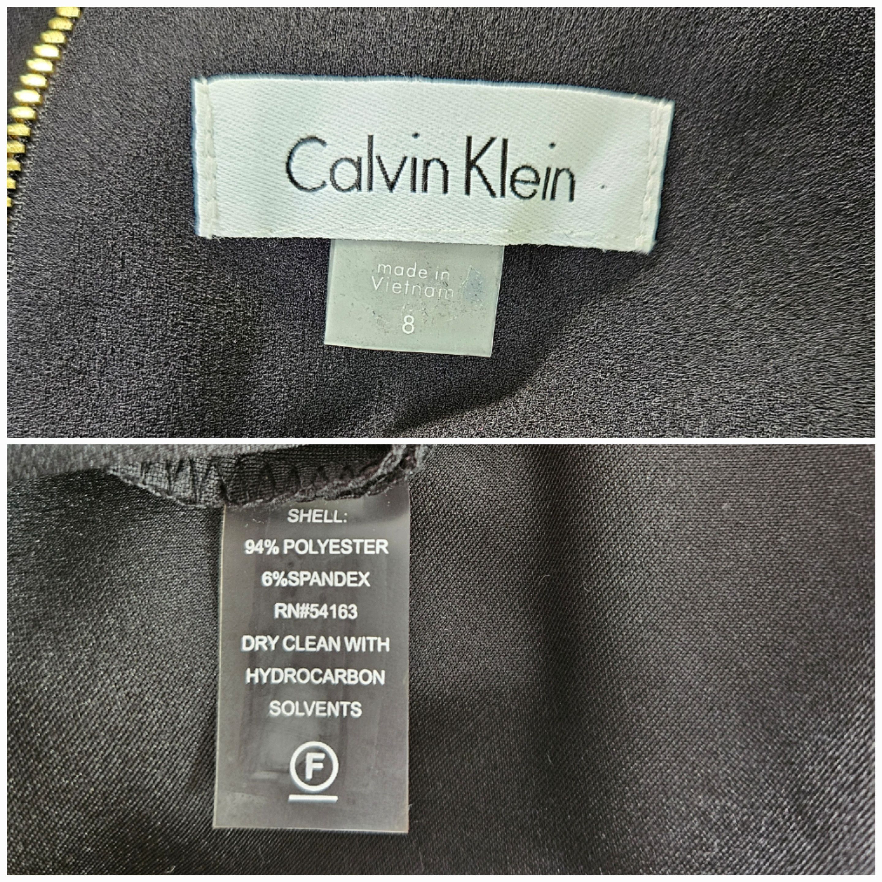 Calvin Klein Calvin Klein Size 8 Dress Black Striped Bodycon Artsy Sleeve Size M / US 6-8 / IT 42-44 - 7 Thumbnail