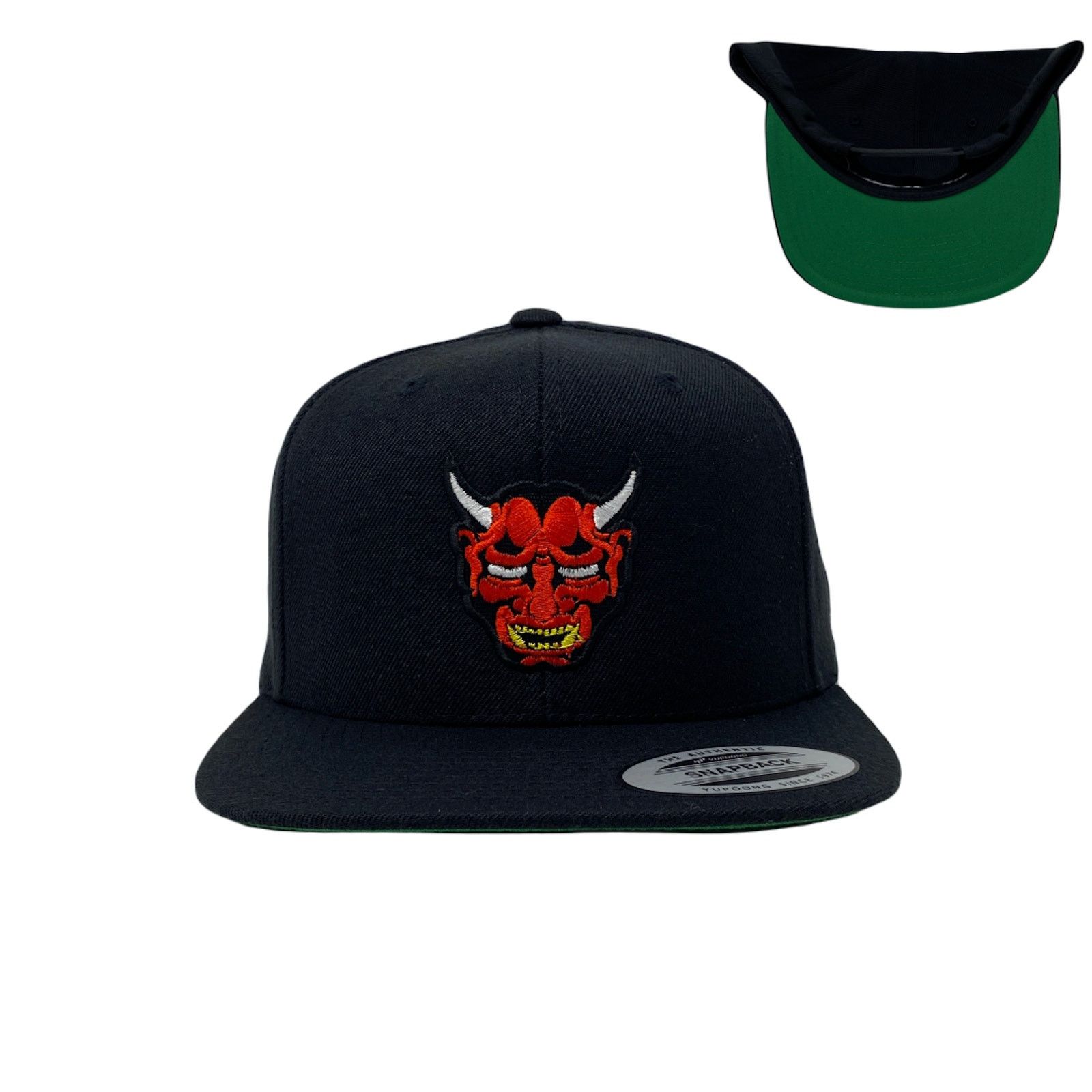 Other Oni Mask Red Snapback Hat Size ONE SIZE - 1 Thumbnail