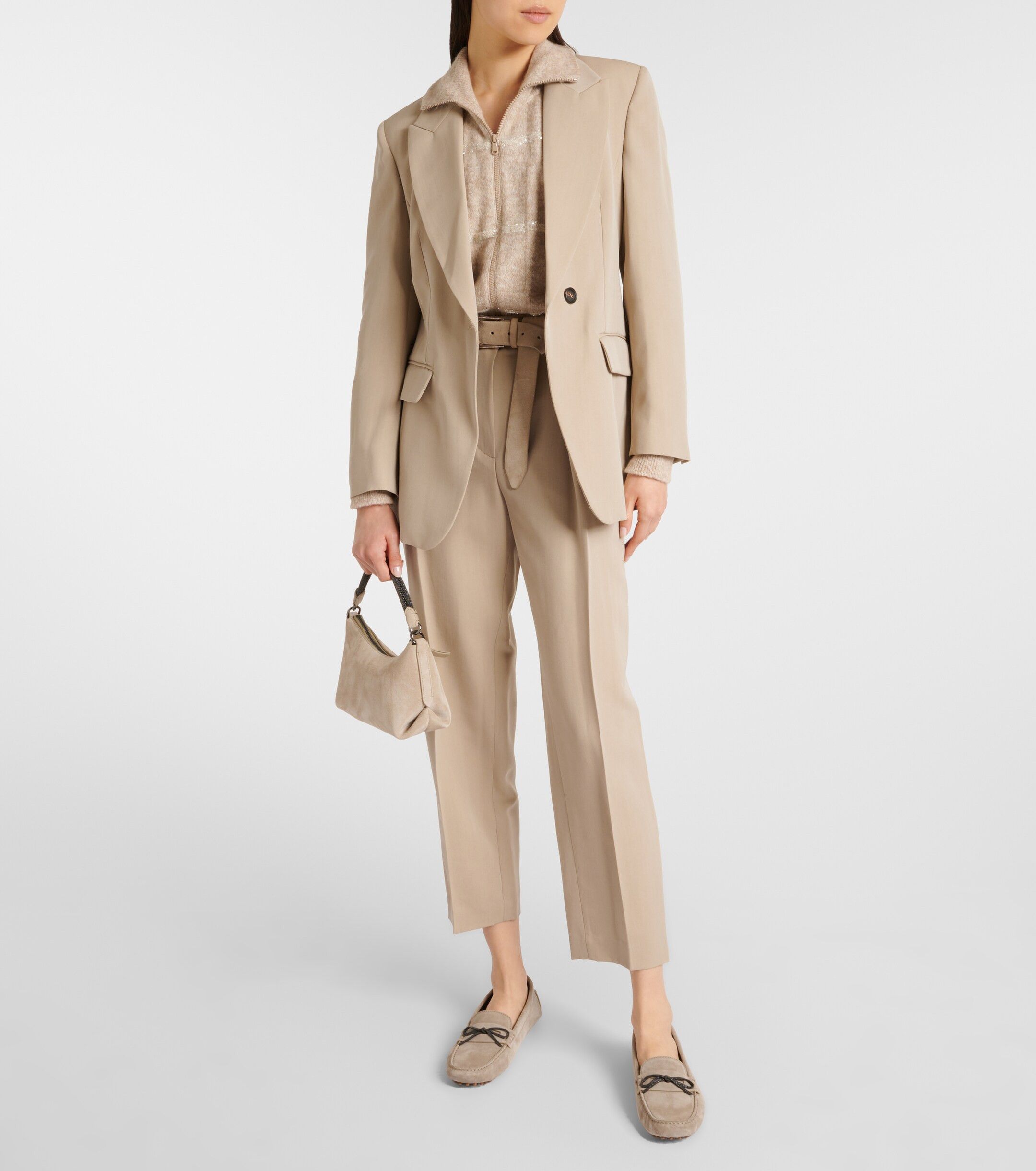Brunello Cucinelli o1y0725 Blazer in Sand Size L / US 10 / IT 46 - 5 Thumbnail