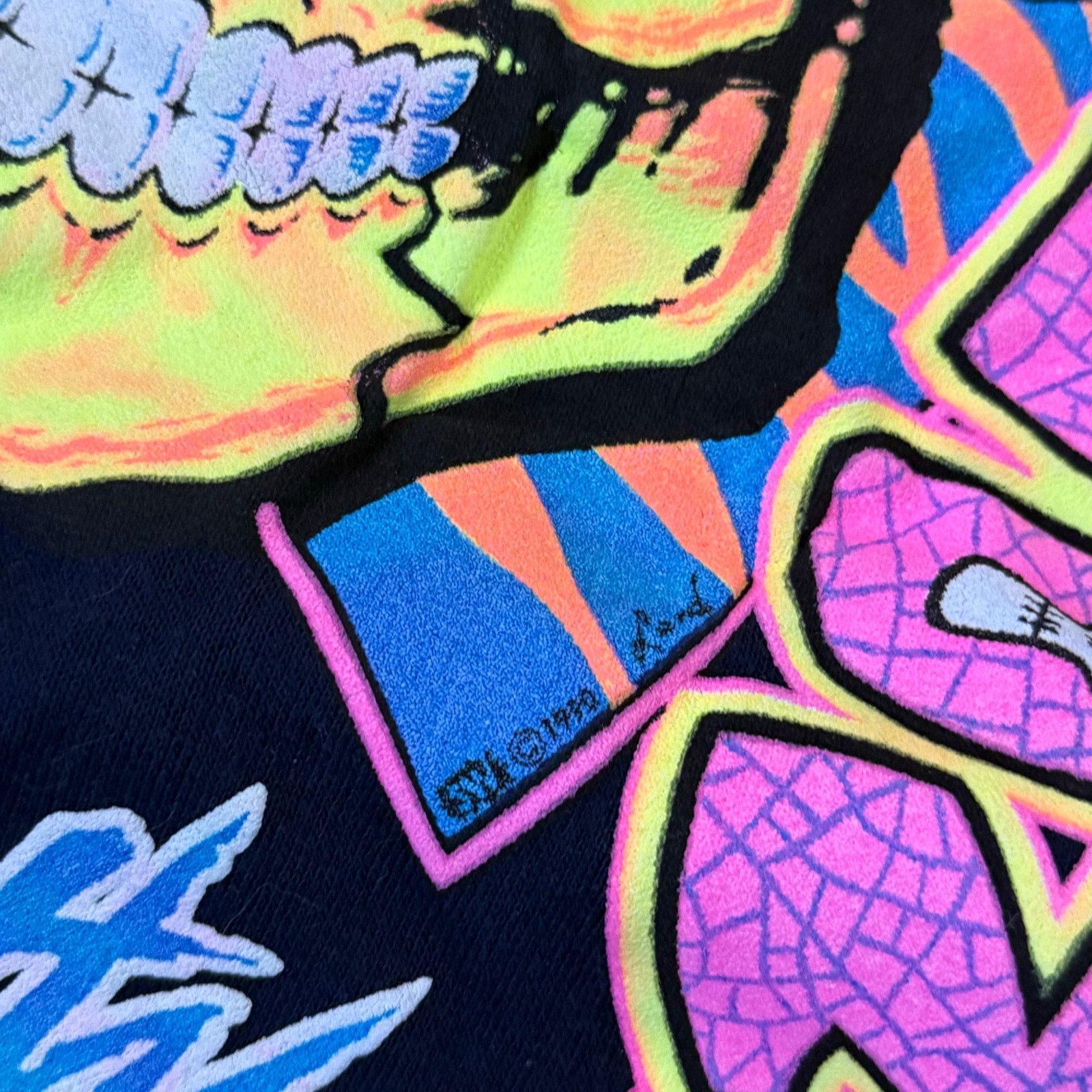 Vintage 1990 Pannill Bad To The Bone Skull Sweatshirt Size US XS / EU 42 / 0 - 3 Thumbnail