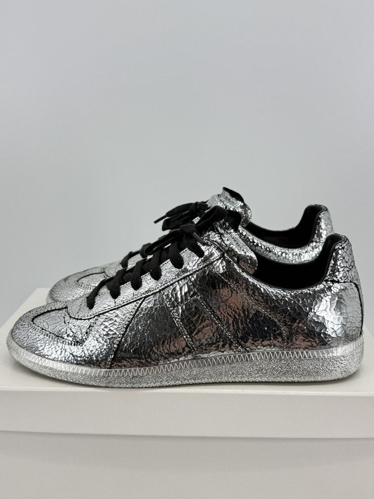 Maison Margiela GAT Low Silver Cracked Size US 9 / EU 42 - 4 Thumbnail