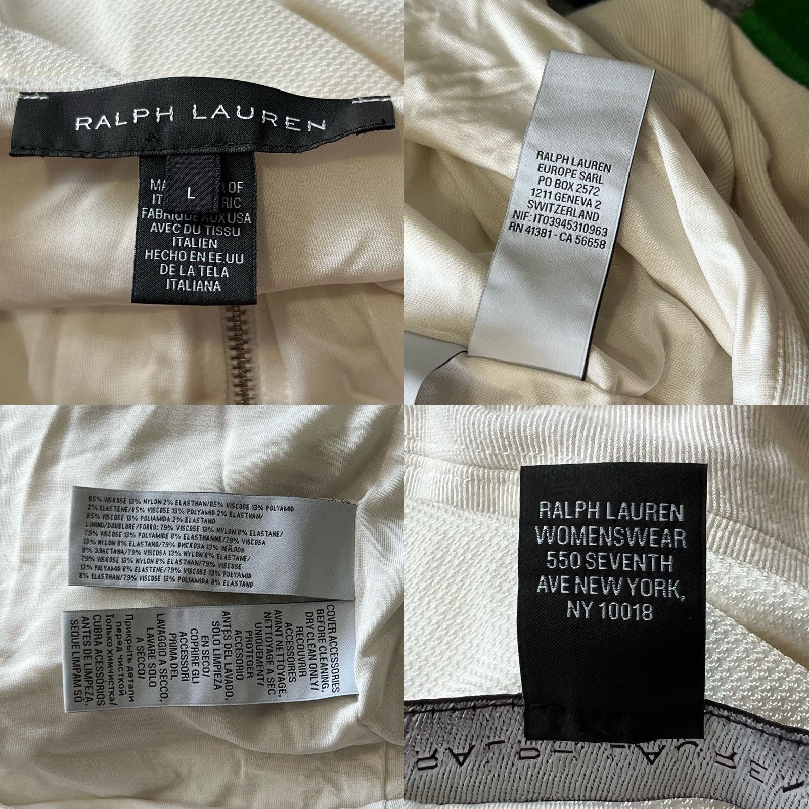 Ralph Lauren Ralph Lauren Jacket Womens Large White Full Zip Knit Basic Jacket Athleisure Regular Size L Size L / US 10 / IT 46 - 9 Thumbnail