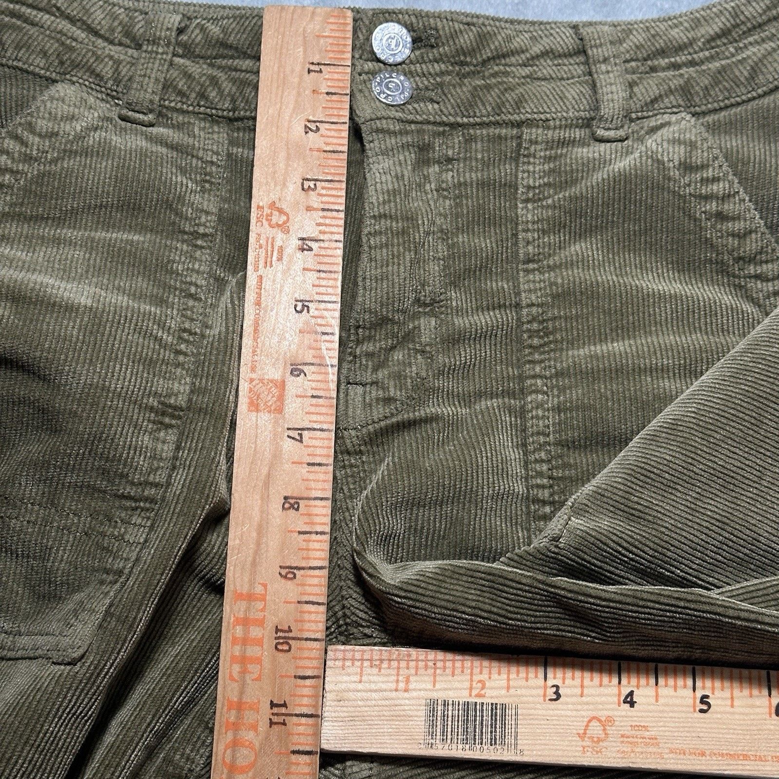 Anthropologie Pilcro Wanderer Double Knee Corduroy Pants Hamilton Boho Y2k Size 26" / US 2 / IT 38 - 13 Thumbnail