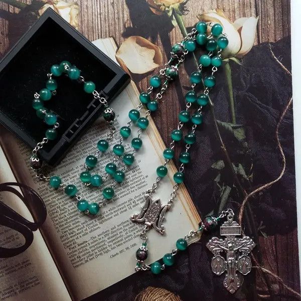 VIBE St Benedict Crucifix Cross Rosary Necklace Size ONE SIZE - 2 Thumbnail