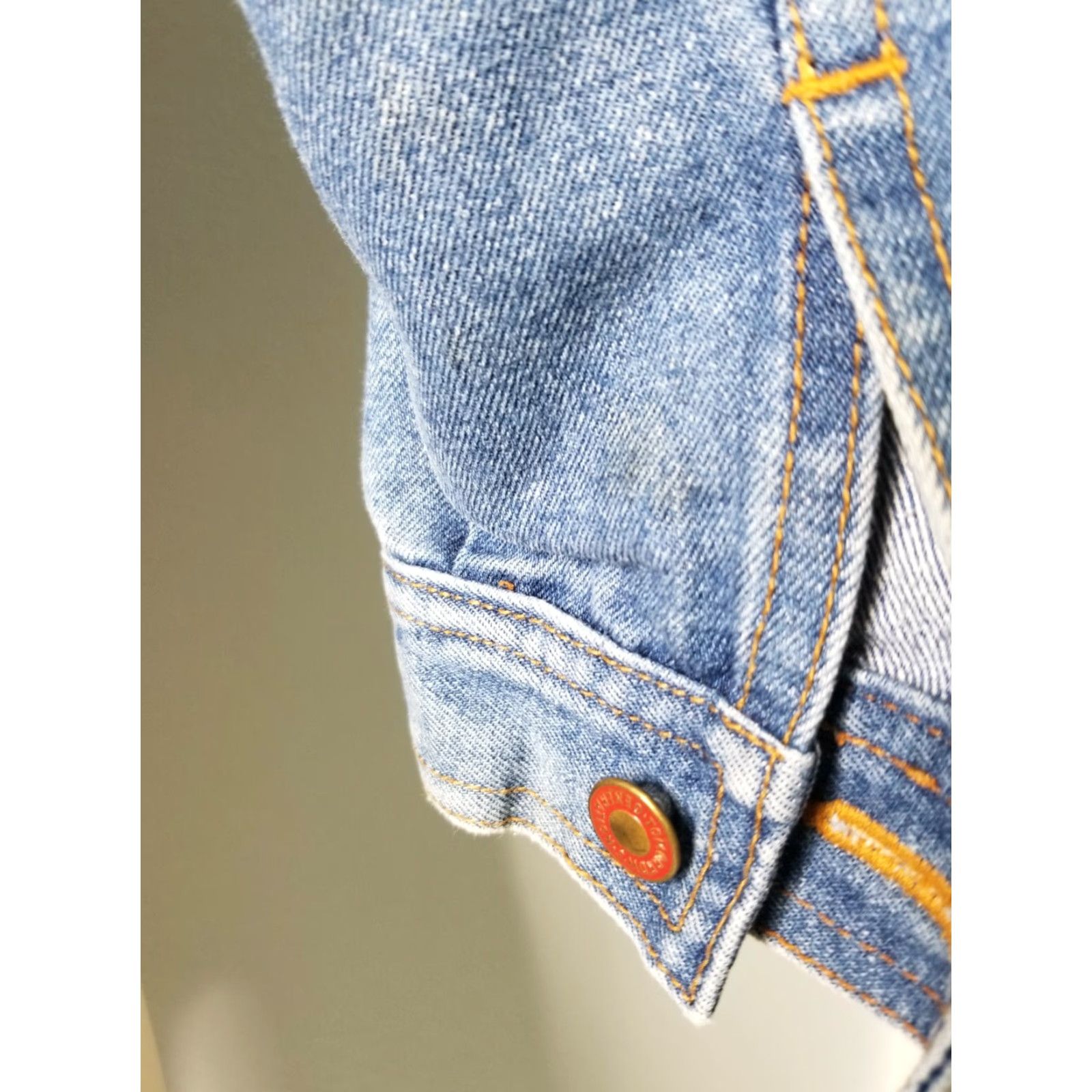 Vintage Tomorrow's Generation Denim Jacket Flag Embroidered Flying Jean Jacket Womens Medium Blue Cotton Casual 90s Style Womens Medium Size 32" / US 10 / IT 46 - 3 Thumbnail