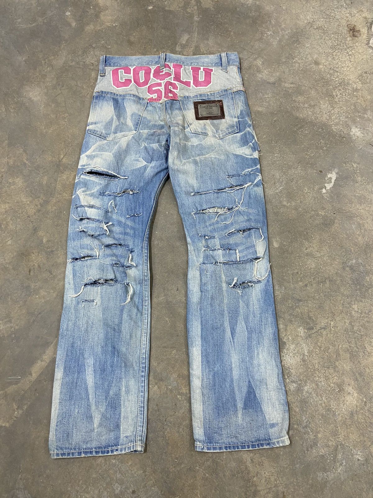 Beauty Beast 🔥 Steals Distressed Denim Co & Lu jeans washed faded Size US 31 - 1 Thumbnail