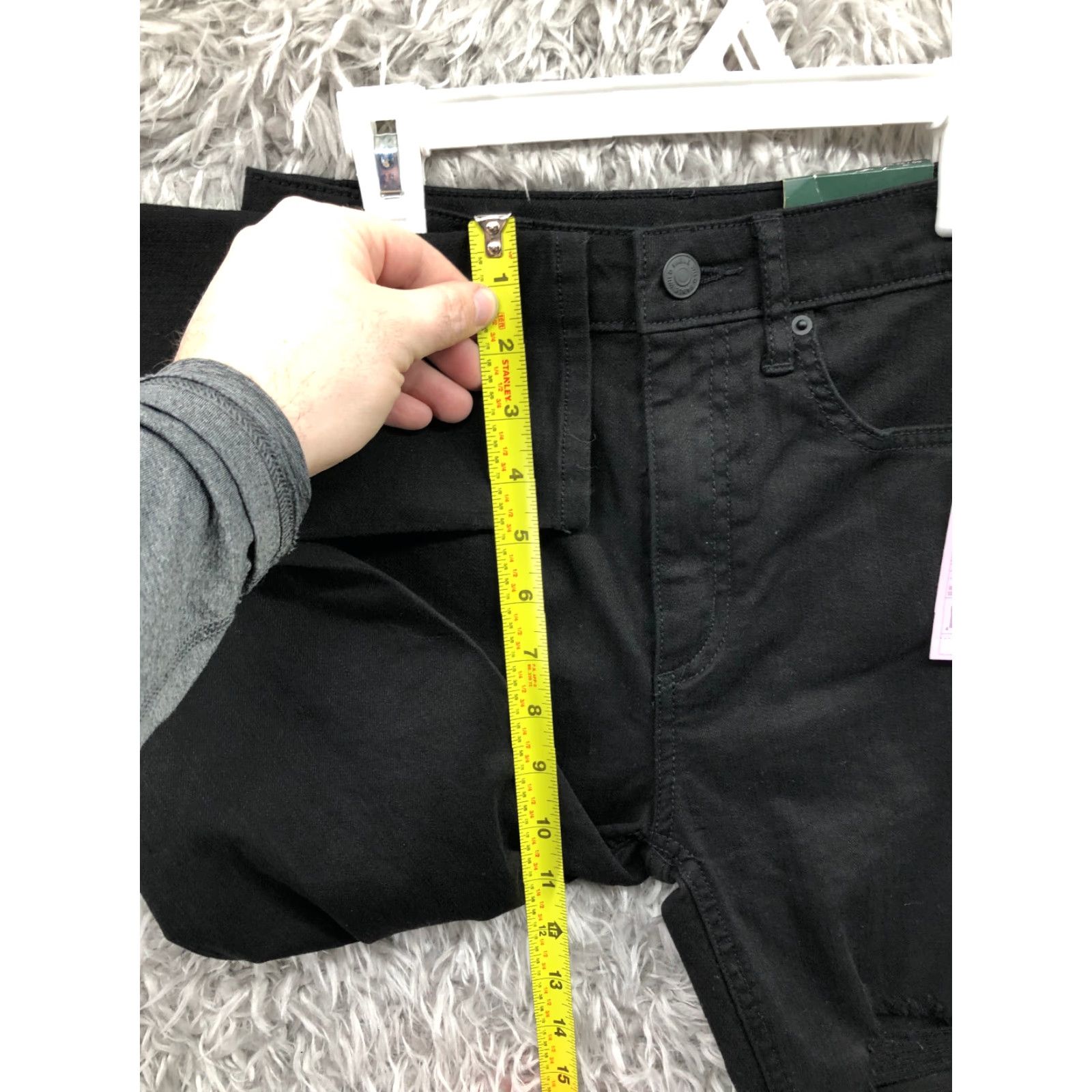 Vintage Wild Fable Highest Rise Skinny Jeans Womens 00 Dark Wash Black Denim Size 24" / US 00 / IT 34 - 4 Thumbnail
