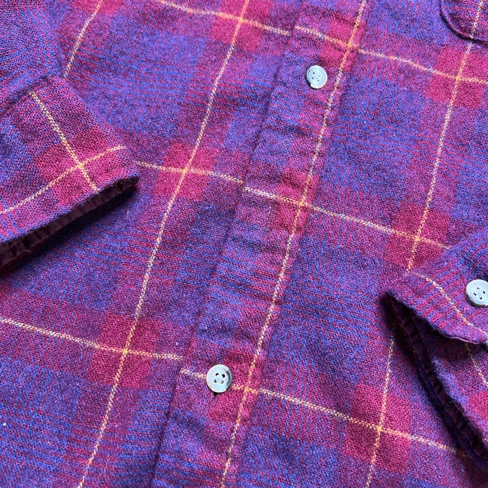 High Sierra Vintage High Sierra Wool Plaid Shirt Jacket Mens M Flaws Size US M / EU 48-50 / 2 - 14 Thumbnail