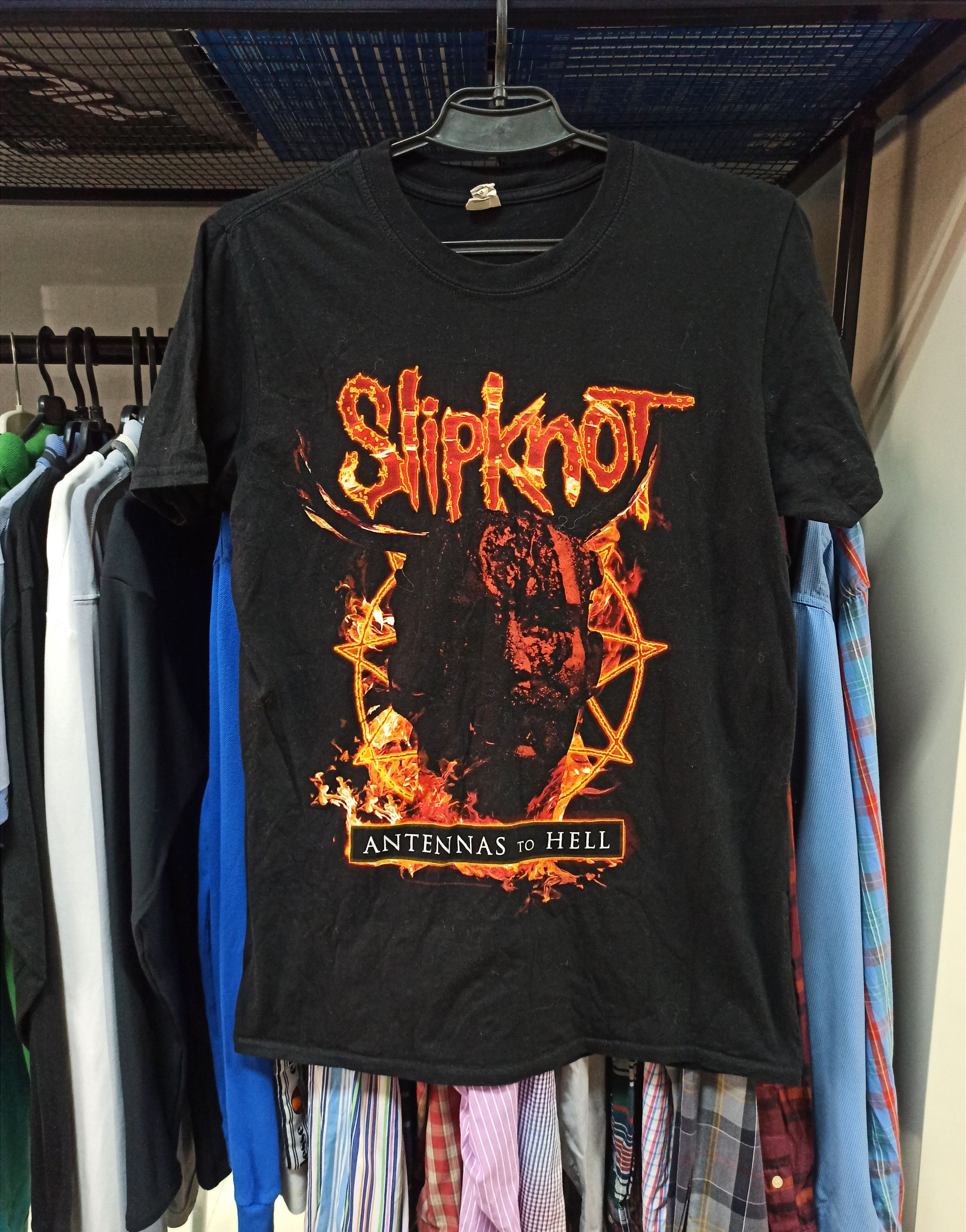 image of Rock Band x Rock T Shirt Vintage Slipknot Tee in Black, Men's (Size Medium)