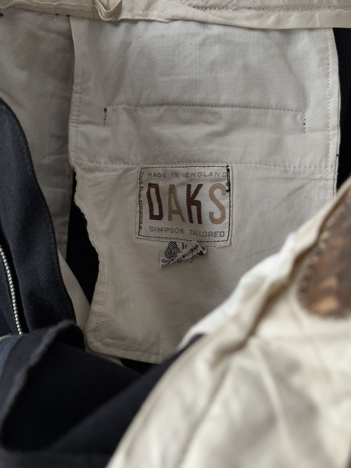 DAKS × Vintage 1940s Daks by Simpson Tailored Tuxedo Two Piece Wool Suit Size 38S - 10 Thumbnail