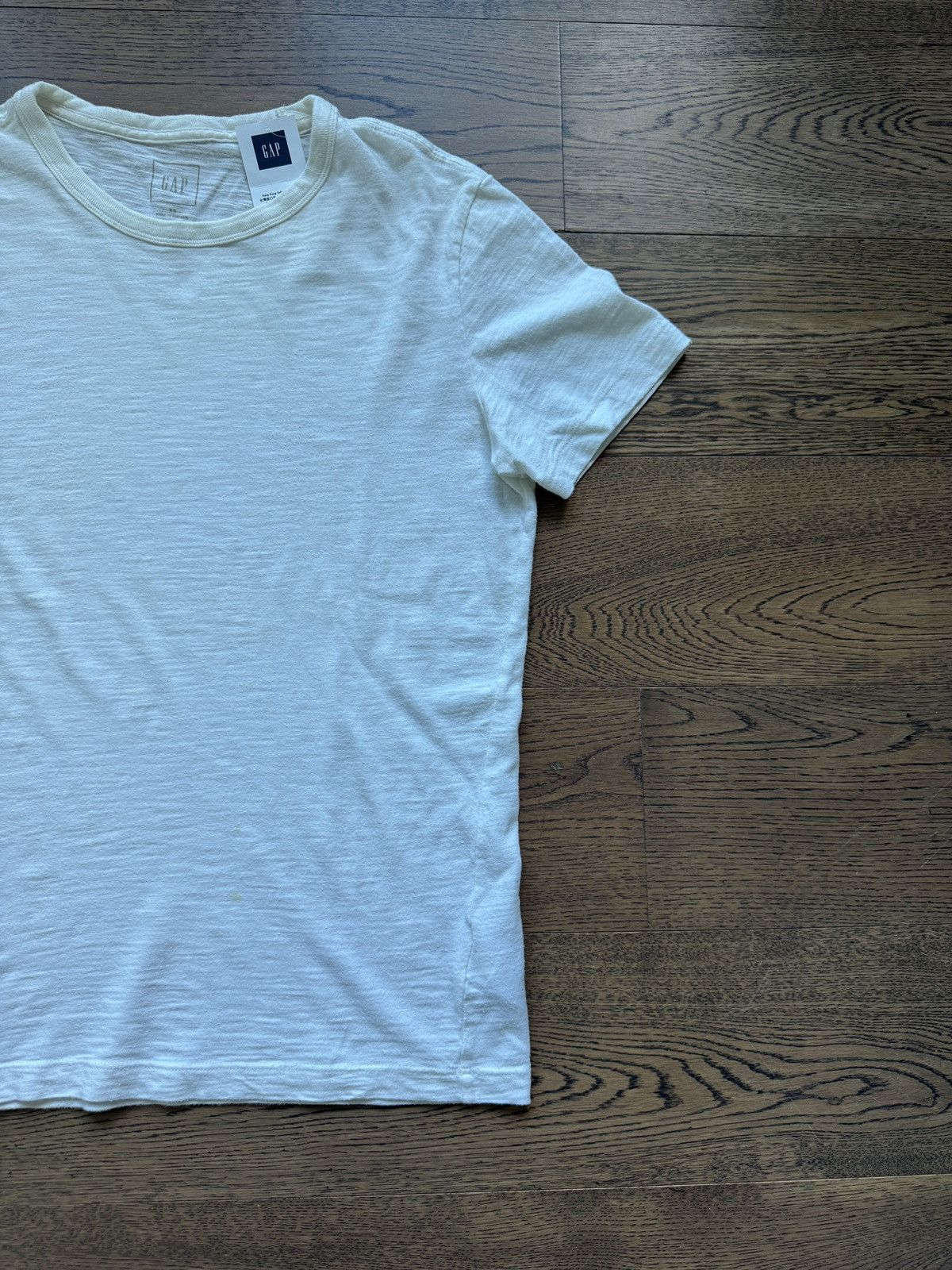 Gap GAP USA Mens Slub Cotton Summer Basic White T Shirt Size US XS / EU 42 / 0 - 8 Thumbnail