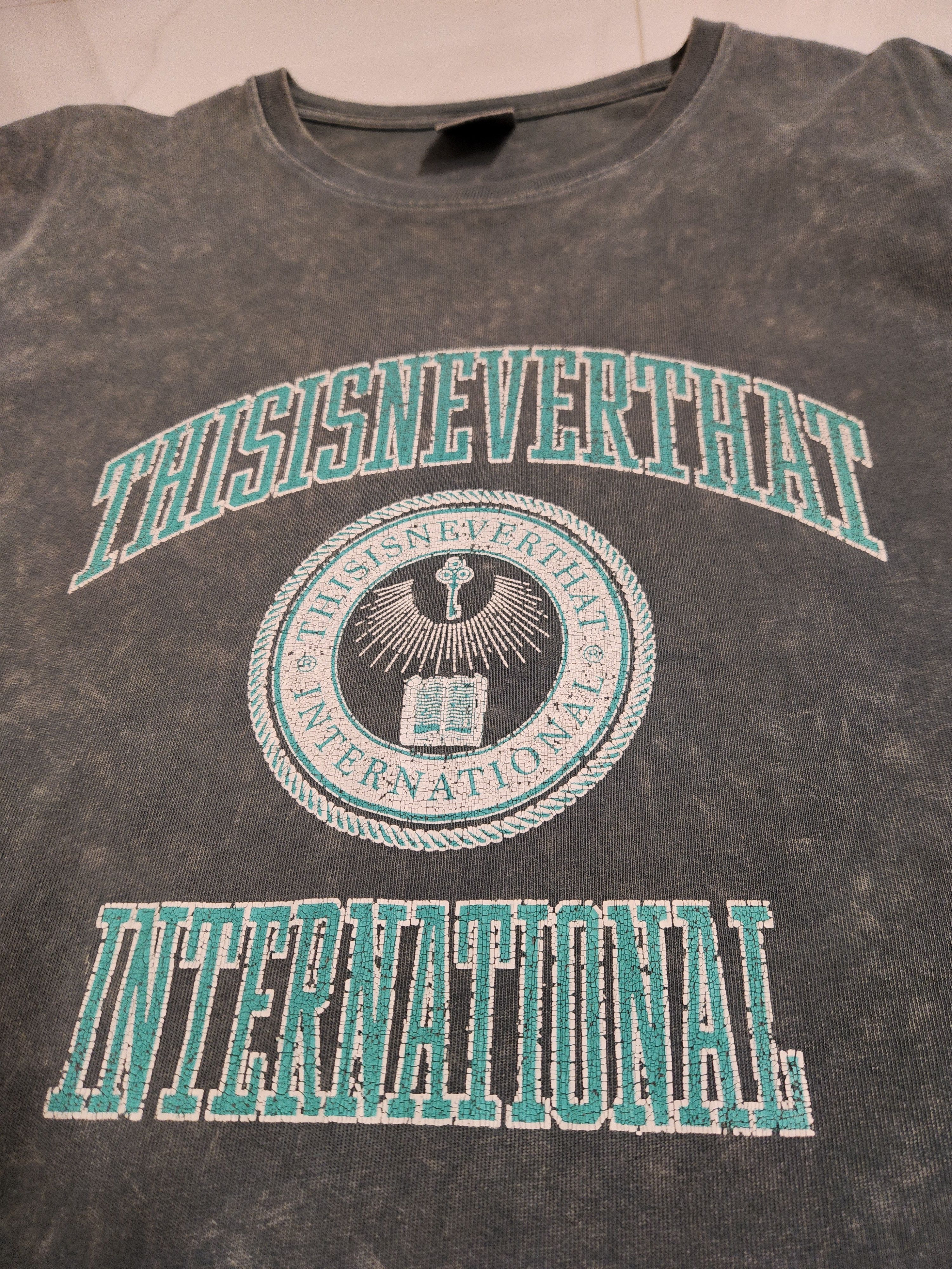 thisisneverthat Green Collegiate Acid Wash Tee Size US L / EU 52-54 / 3 - 3 Thumbnail