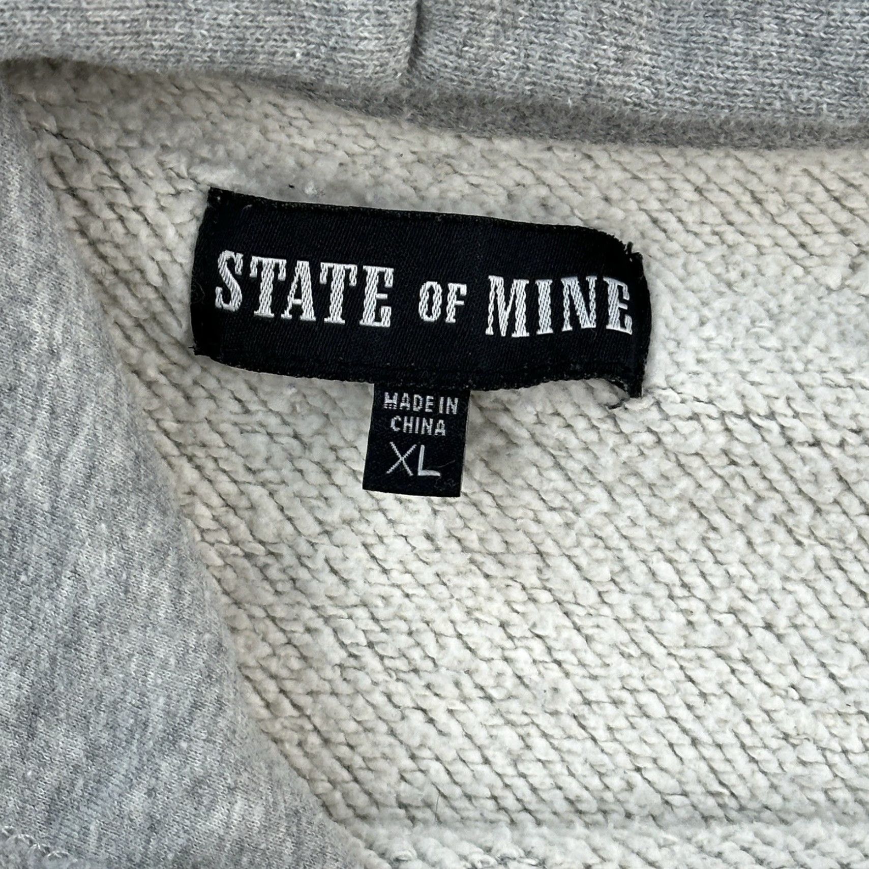 Vintage State of Mine Hoodie Mens XL Gray California Surf Graphic Pullover Sweatshirt Size US XL / EU 56 / 4 - 5 Thumbnail