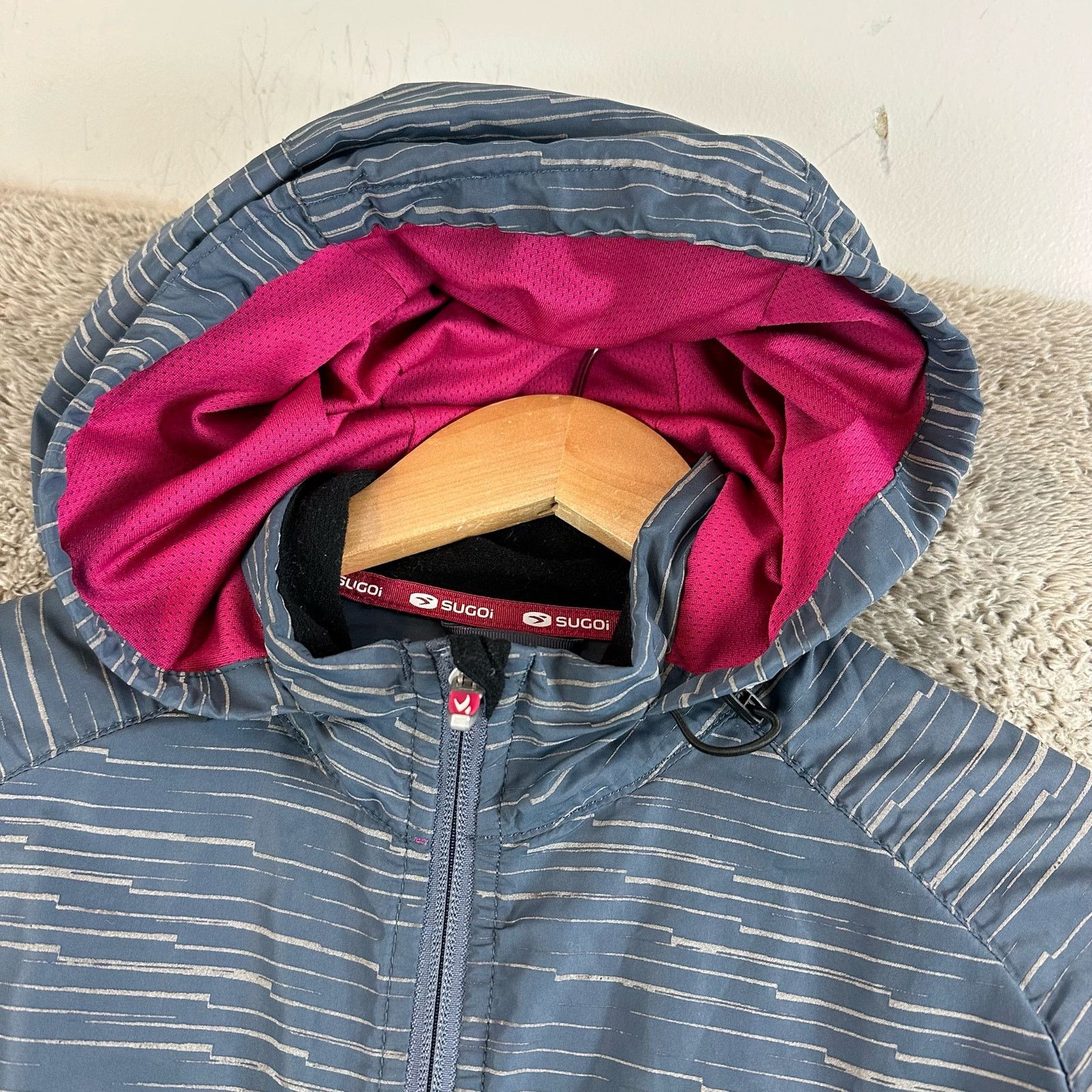 Other Sugoi Zap Jacket Running Cycling Women M Blue Gray Pink Size M / US 6-8 / IT 42-44 - 4 Thumbnail