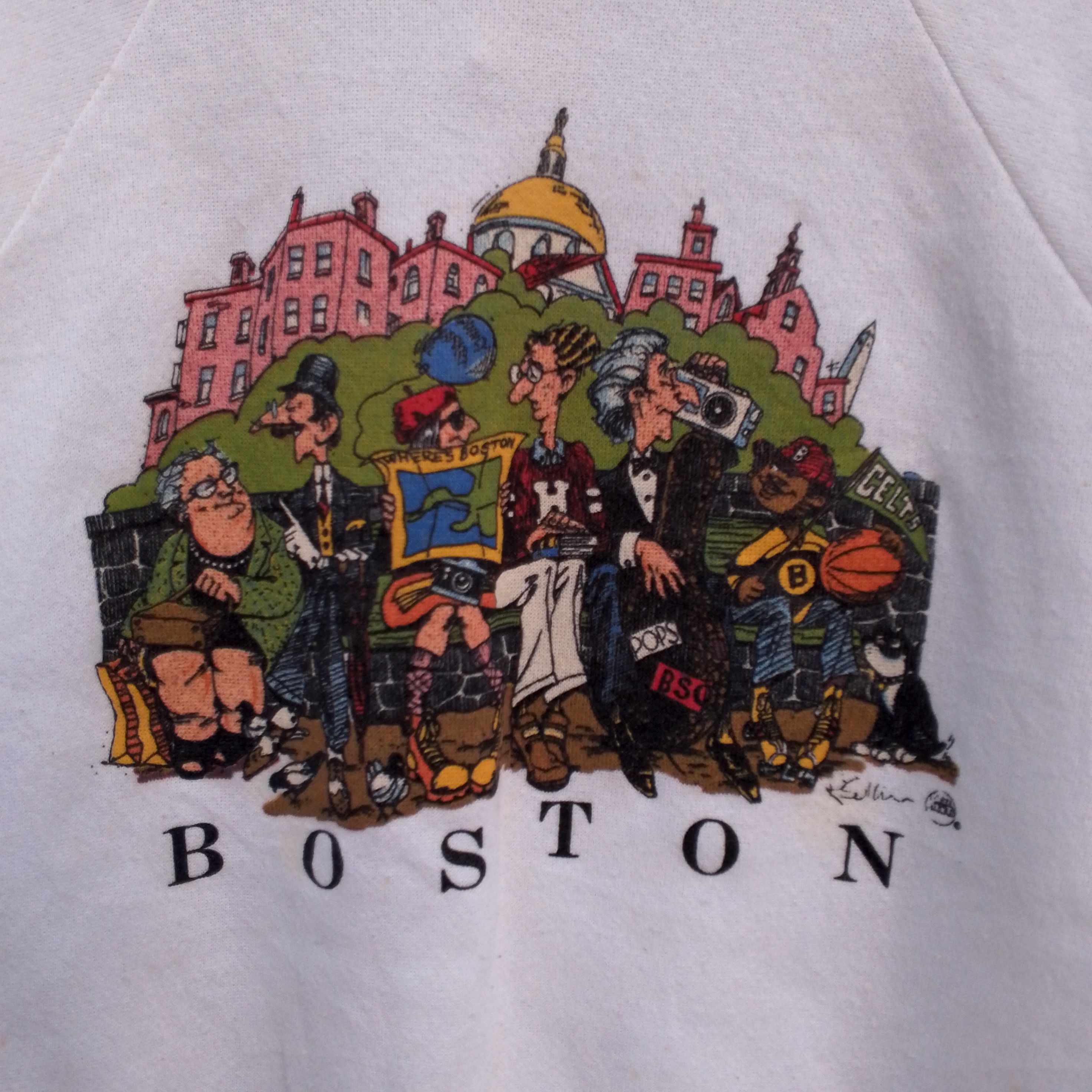 Vintage Vintage 80s Boston Sweatshirt Size US M / EU 48-50 / 2 - 3 Thumbnail
