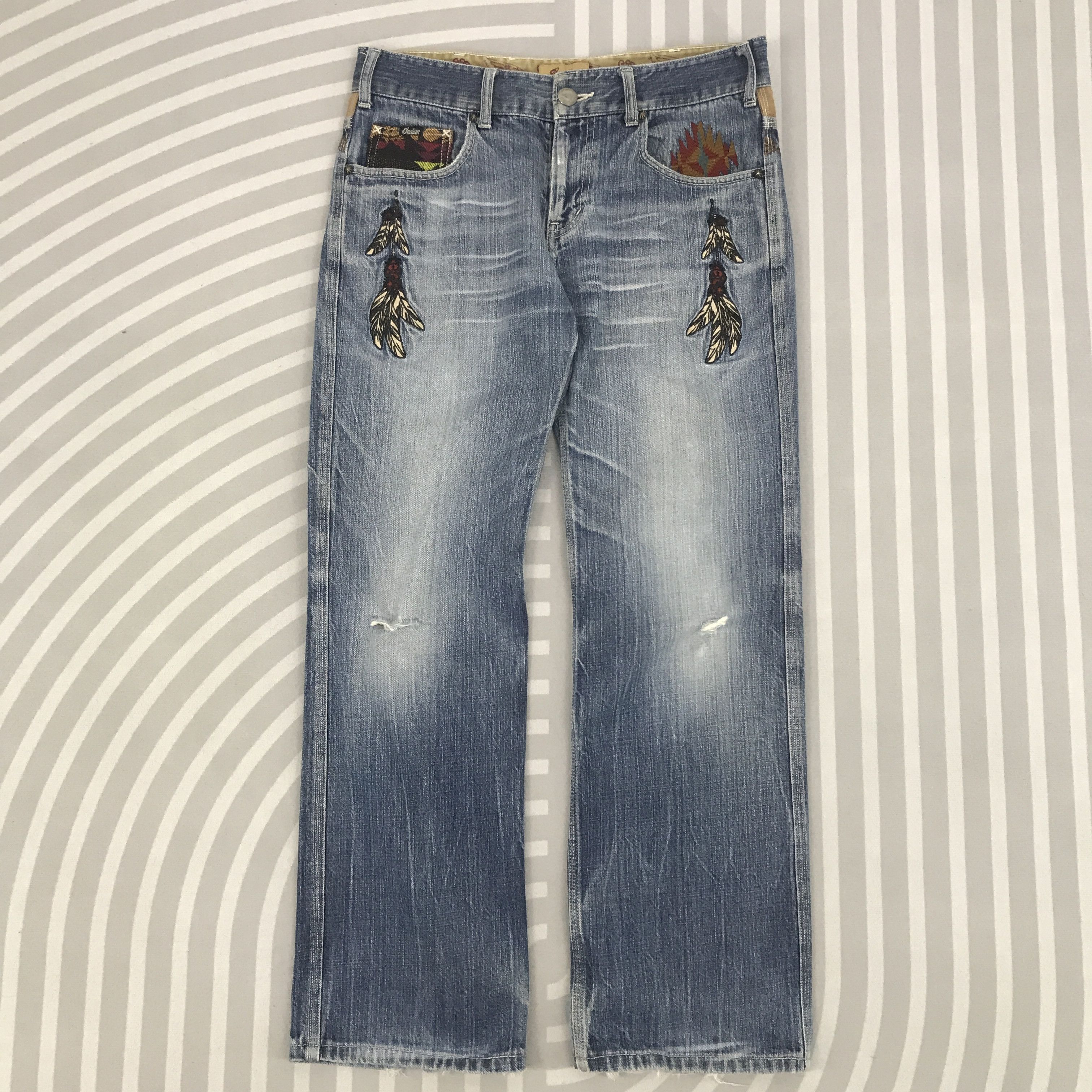 Springfield × Vintage Vintage Indian Springfield Distressed Denim Size US 30 / EU 46 - 1 Thumbnail