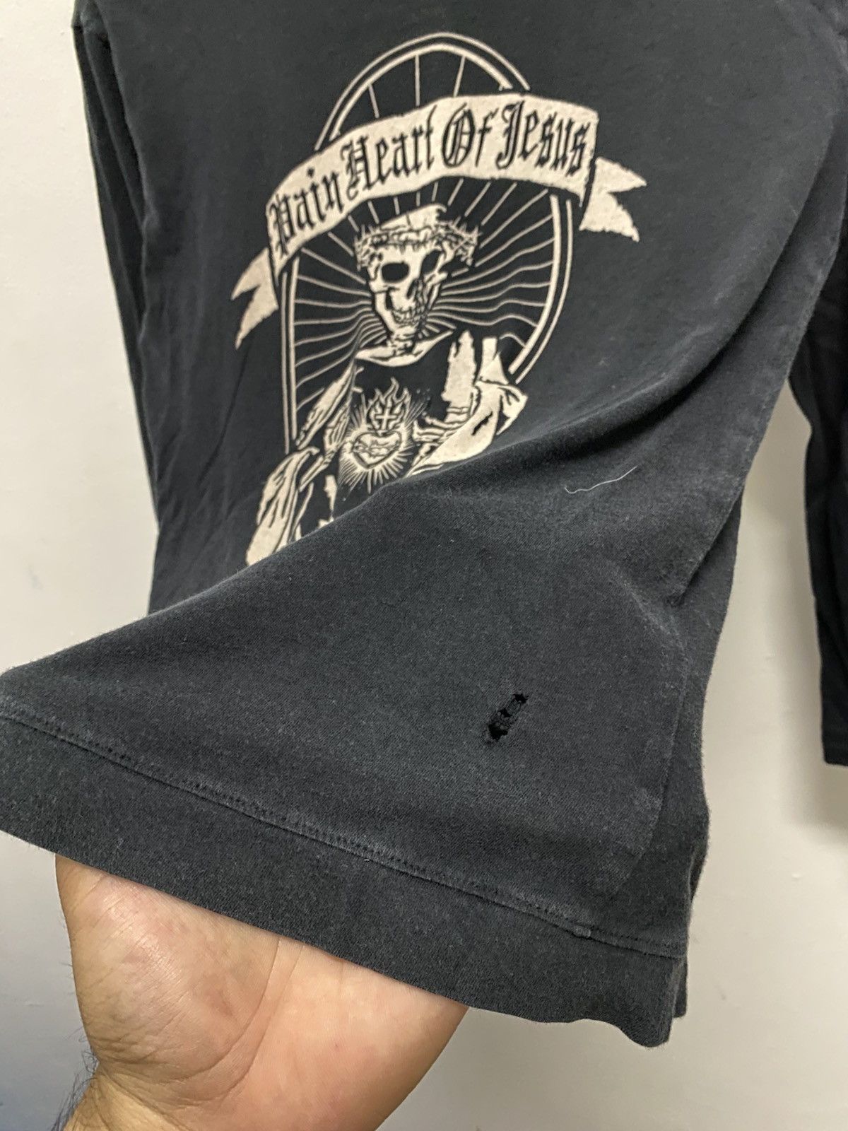 Le Grande Bleu (L.G.B.) 2000s Armee Francaise Cross Poem Punk LGB Style Longsleeve Size US M / EU 48-50 / 2 - 4 Thumbnail