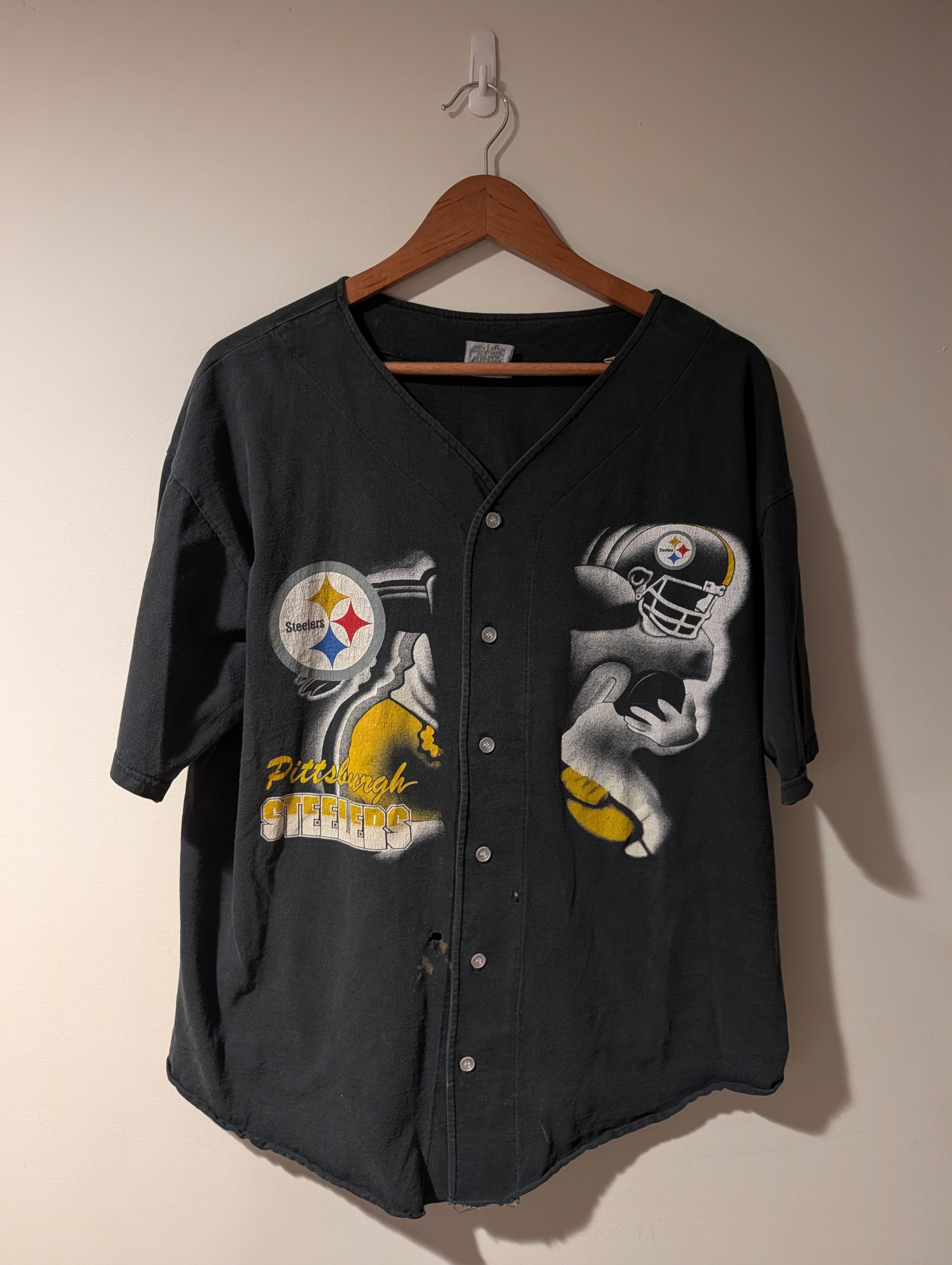 MLB VTG 90s Pittsburgh Steelers NFL Badger Baseball Jersey Size US XL / EU 56 / 4 - 1 Thumbnail