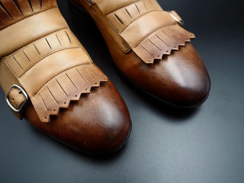 Santoni SantoniBrown tassel Lofour leather shoes 2503-Nextarrow Size US 6 / EU 39 - 4 Thumbnail