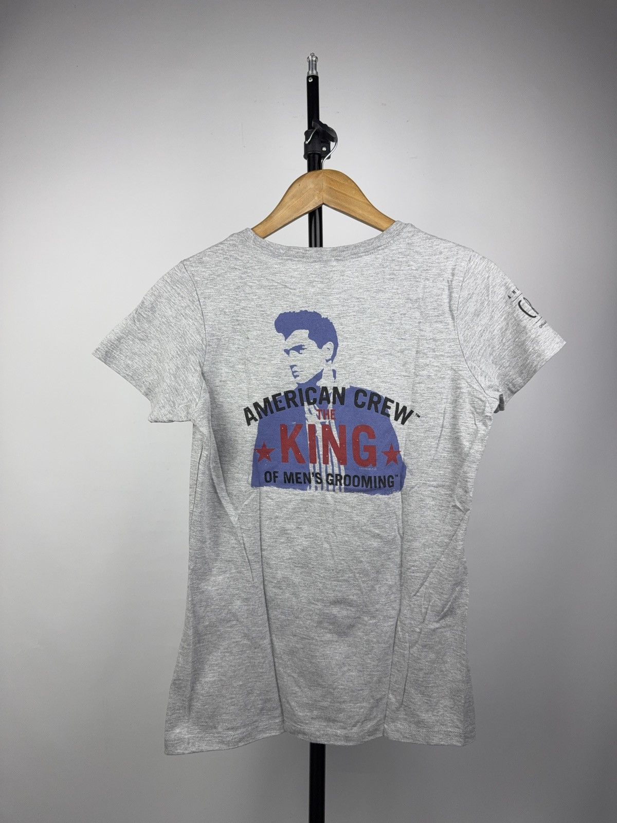 Vintage 00s Elvis Presley x American Crew Promo Y2K Tee Gray M Size M / US 6-8 / IT 42-44 - 5 Thumbnail