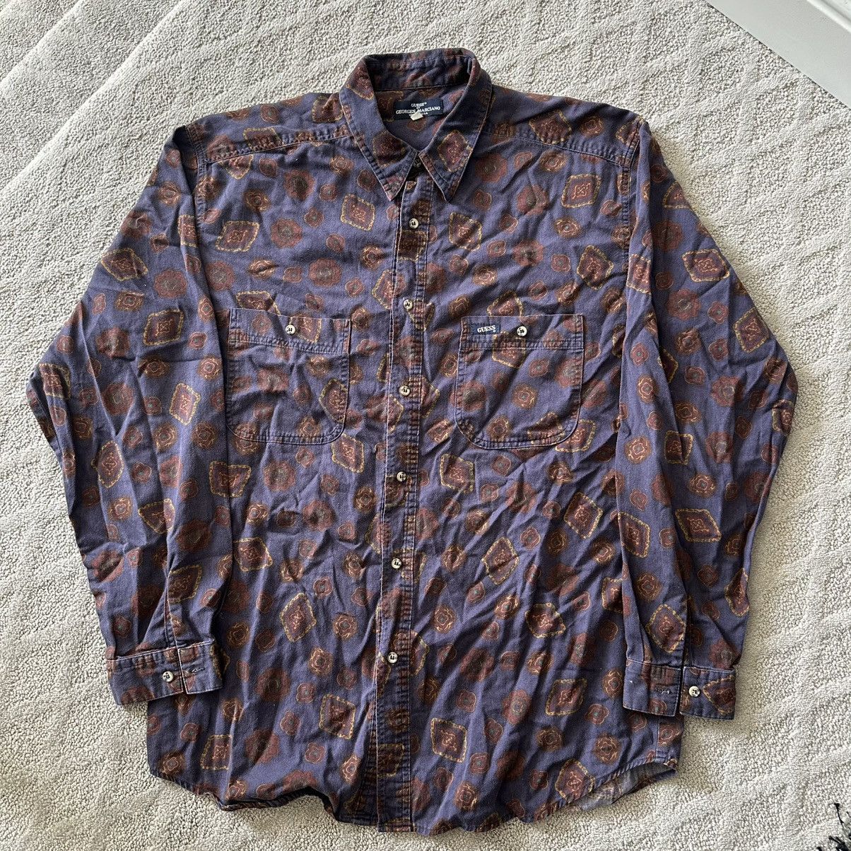 Guess × Vintage Vintage Guess Button Up Size US L / EU 52-54 / 3 - 1 Thumbnail